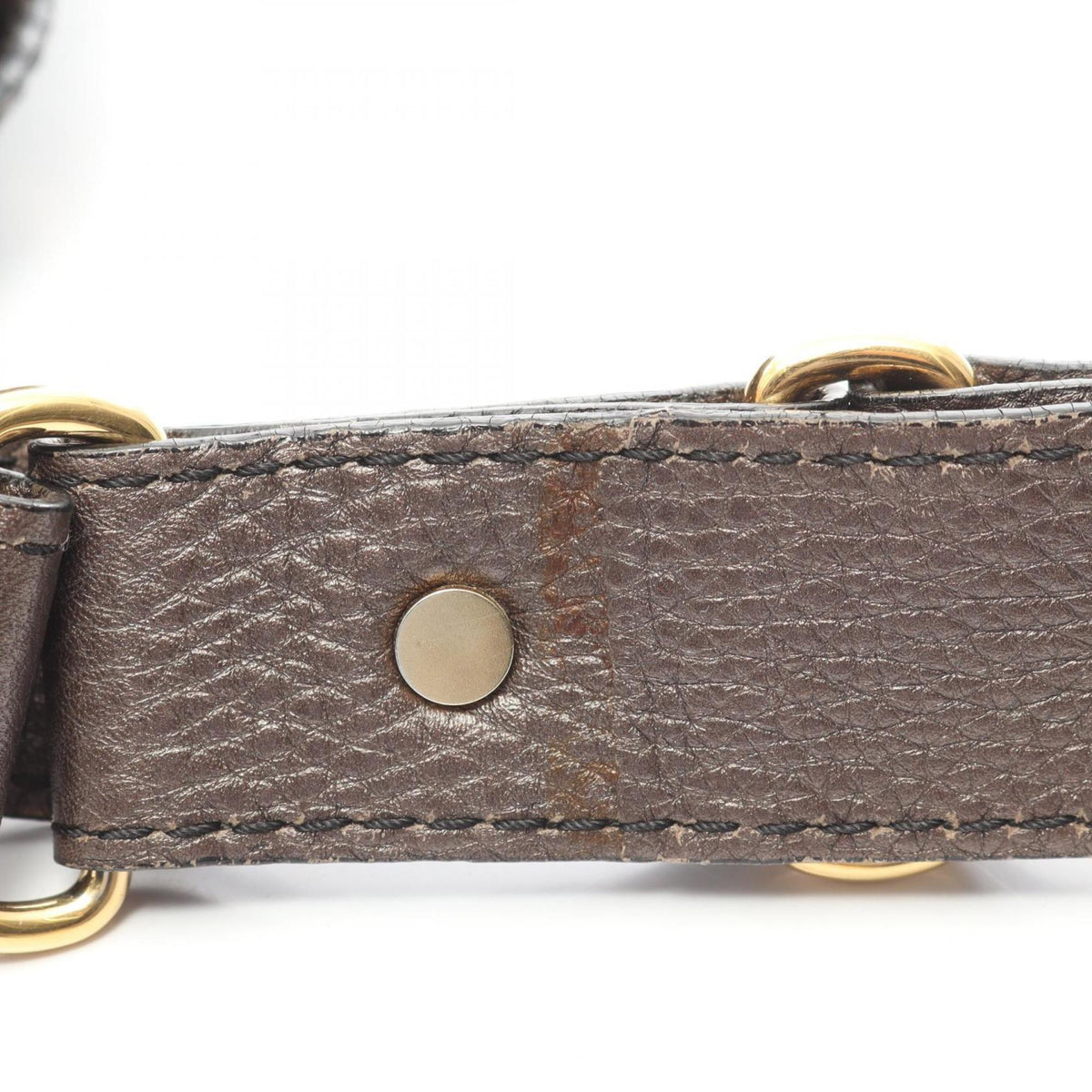 Celine Brown Leather Handbag Messenger Bag Shoulder Bag (Pre-Owned)