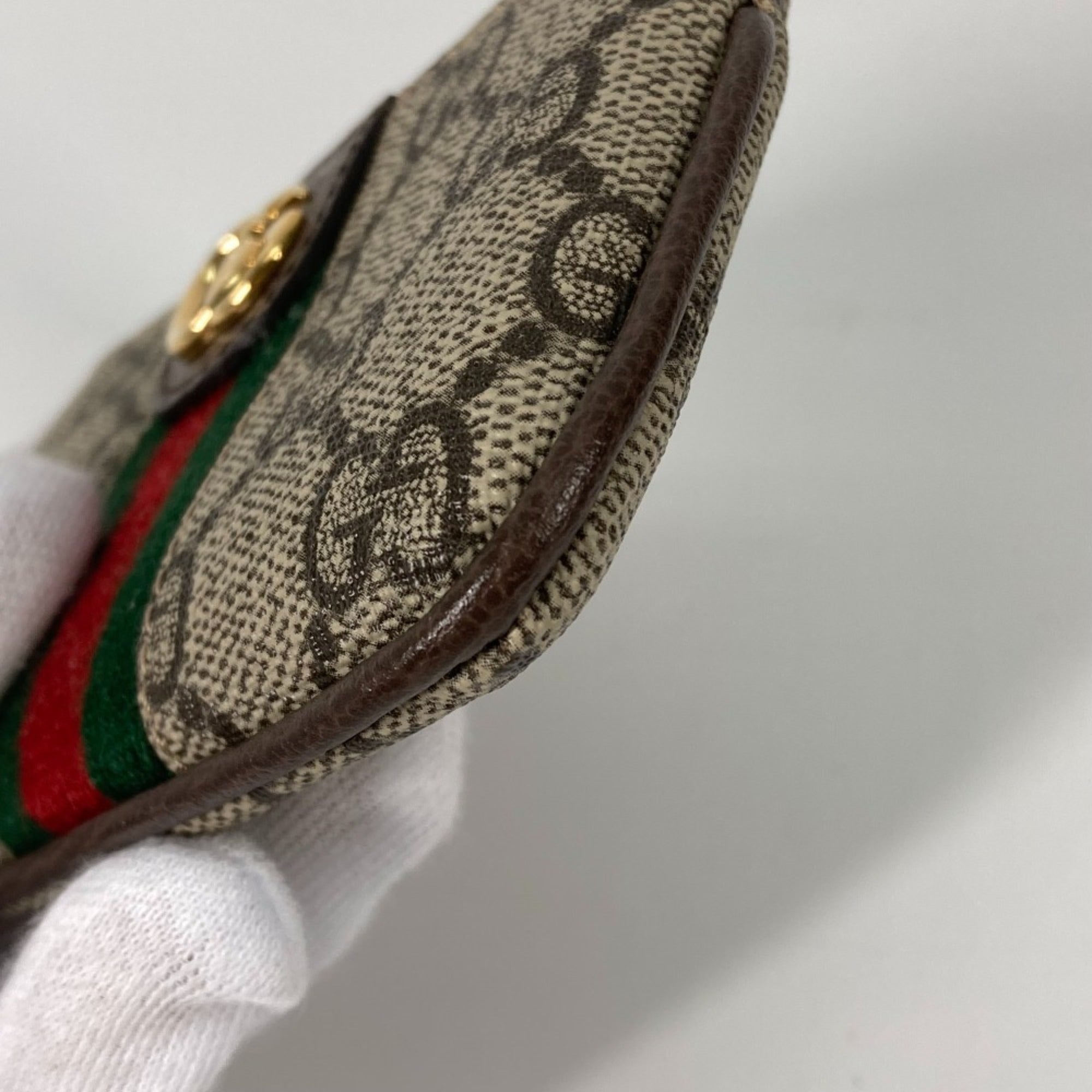 Gucci Beige Gg Supreme Coin Purse/Coin Case (Pre-Owned)
