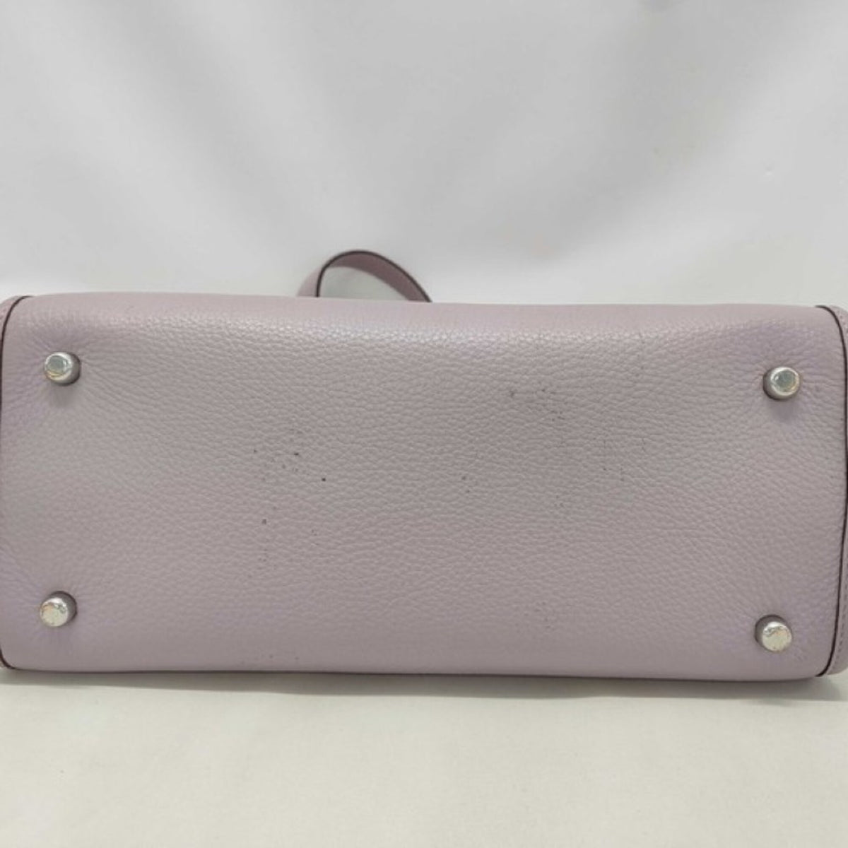 Coach Purple Canvas Leather Handbag Shoulder Bag (Pre-Owned)