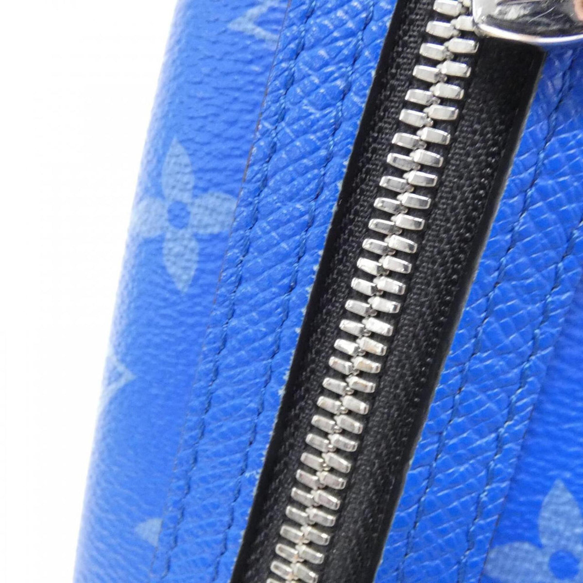 Louis Vuitton Blue Coated Canvas Leather Shoulder Bag (Pre-Owned)