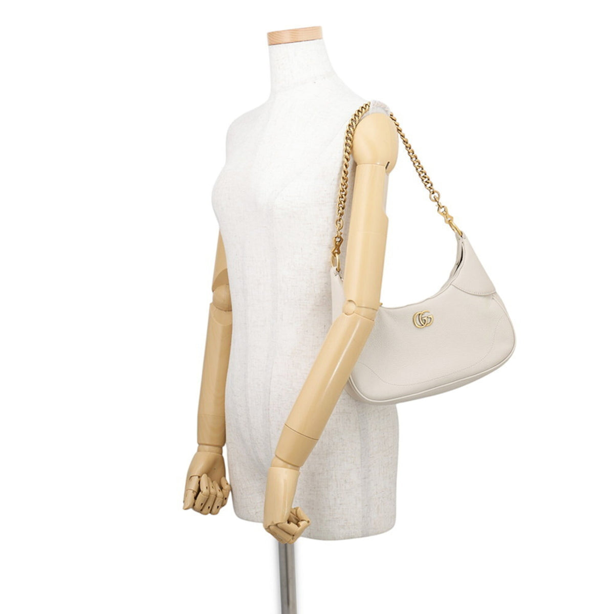 Gucci Beige Leather Handbag Shoulder Bag (Pre-Owned)