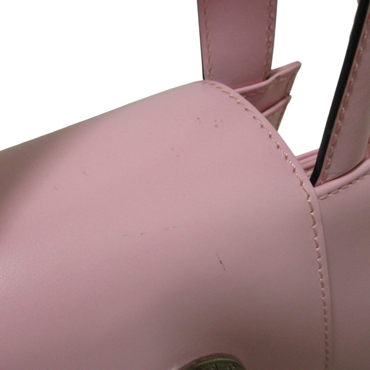 Bvlgari Pink Leather Handbag Shoulder Bag (Pre-Owned)