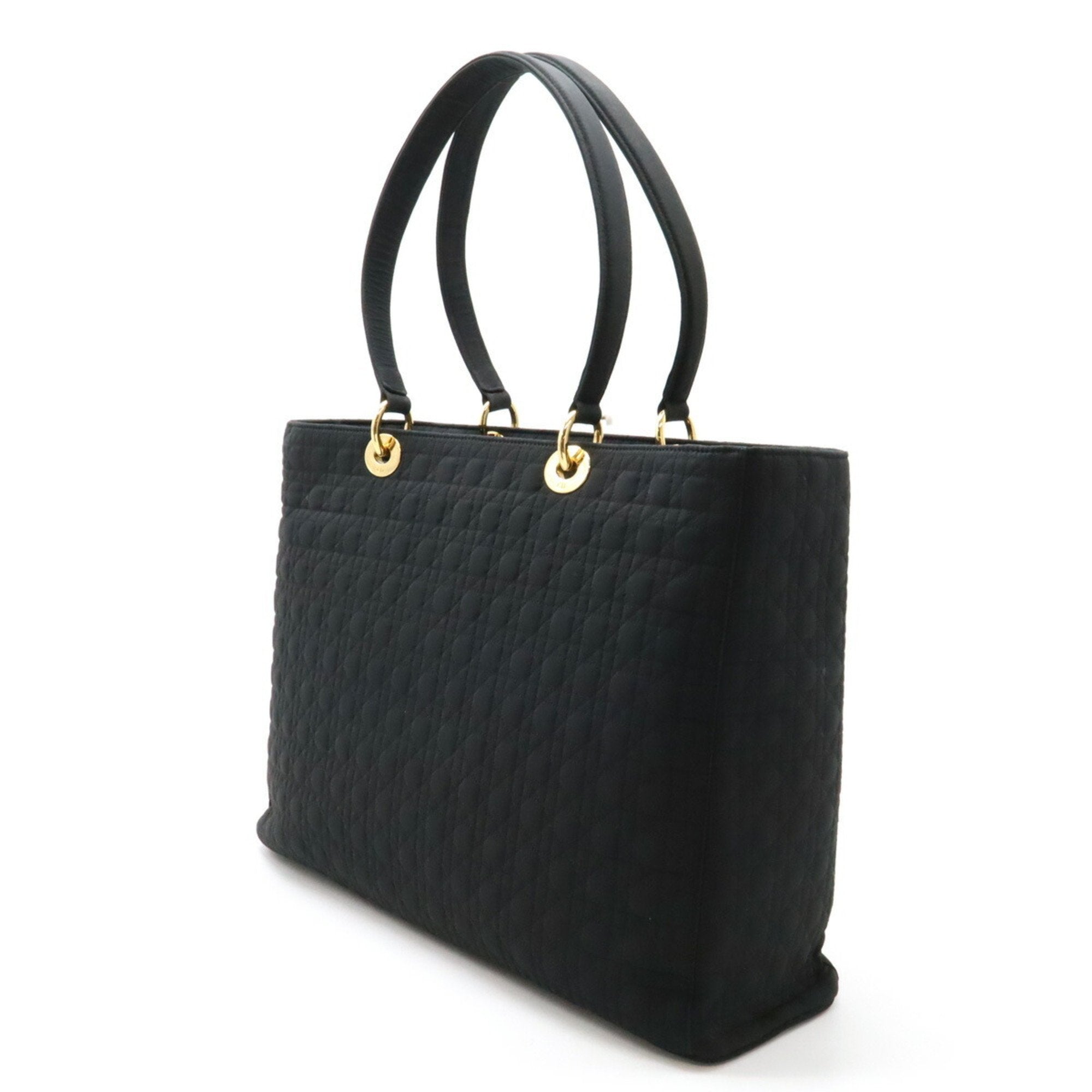 Christian Dior Lady Dior Black Nylon Tote Bag (Pre-Owned)