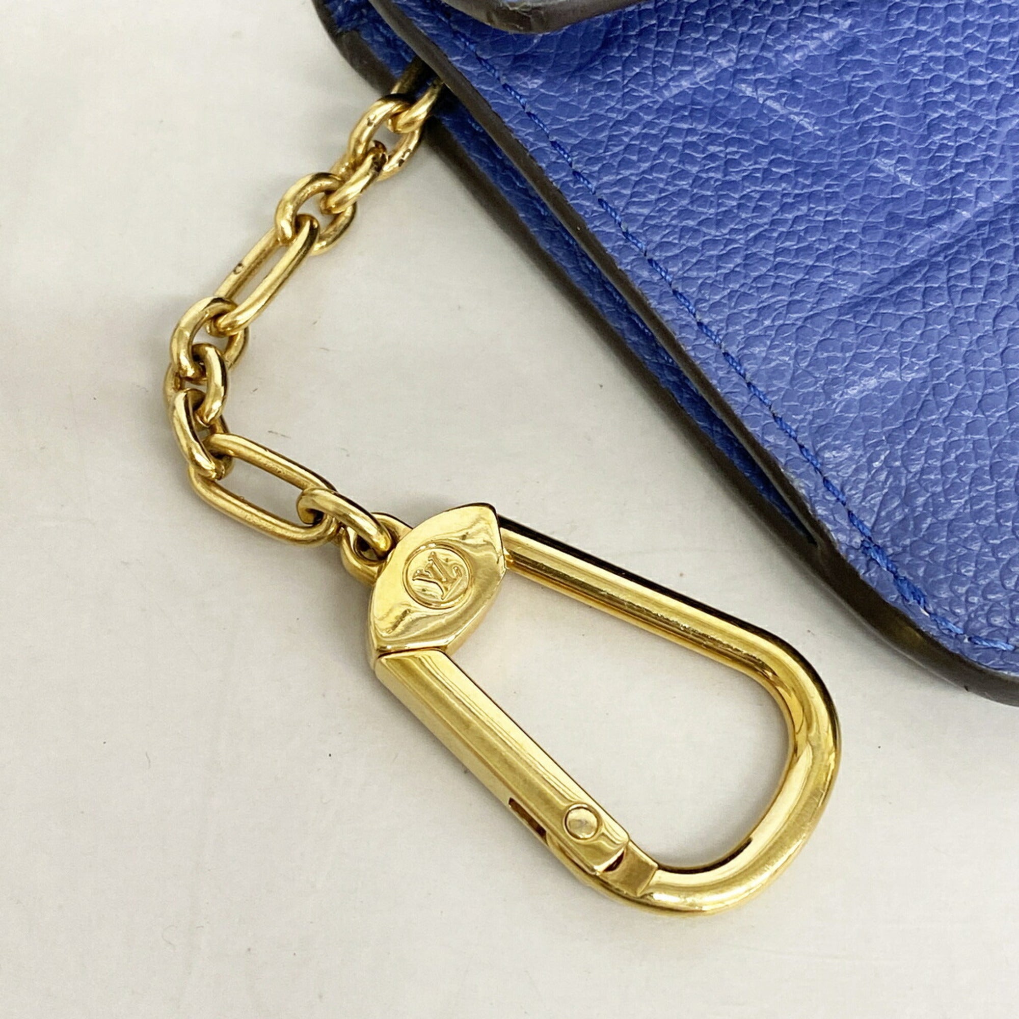 Louis Vuitton Blue Coin Purse/Coin Case (Pre-Owned)