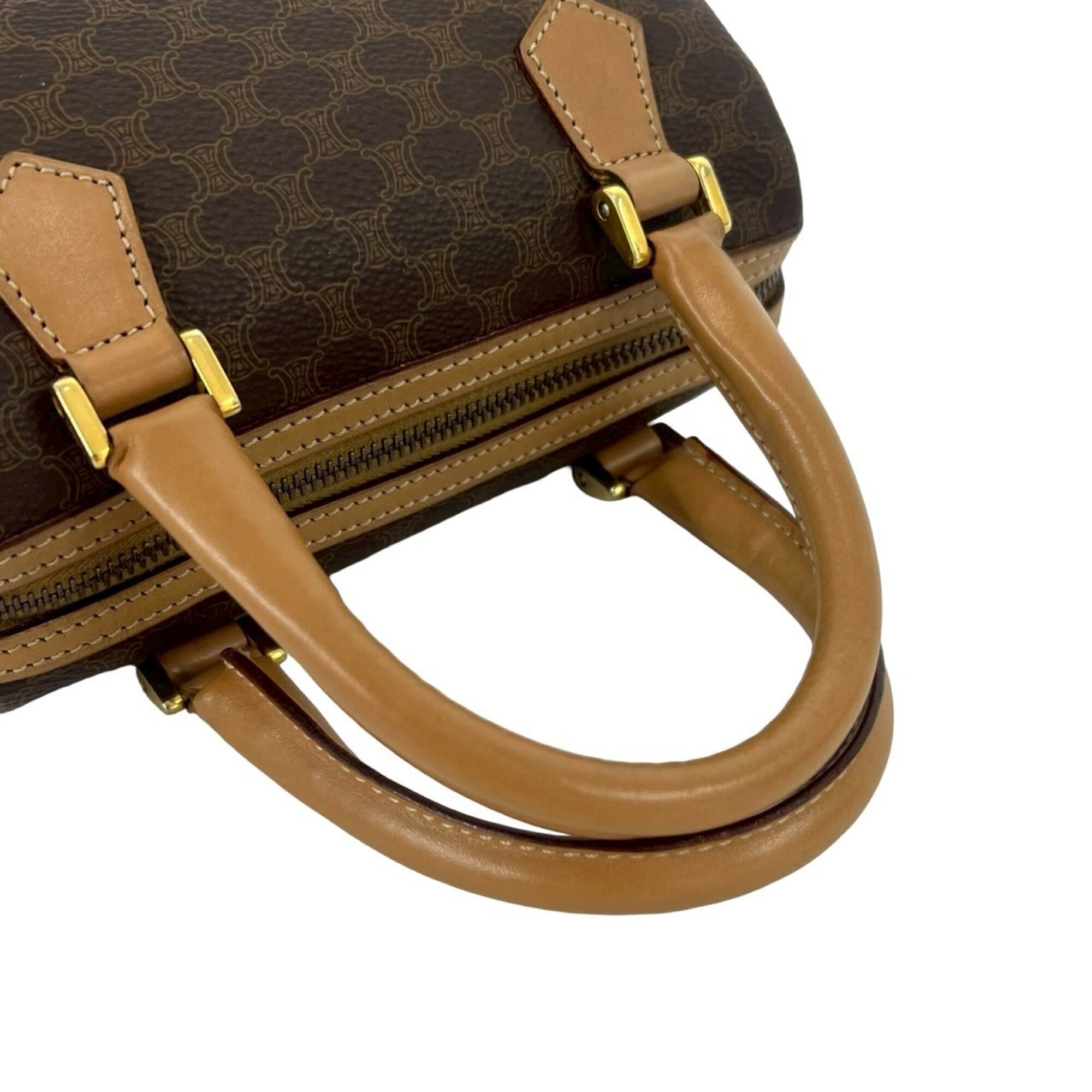 Celine Brown Pvc Leather Handbag Shoulder Bag (Pre-Owned)
