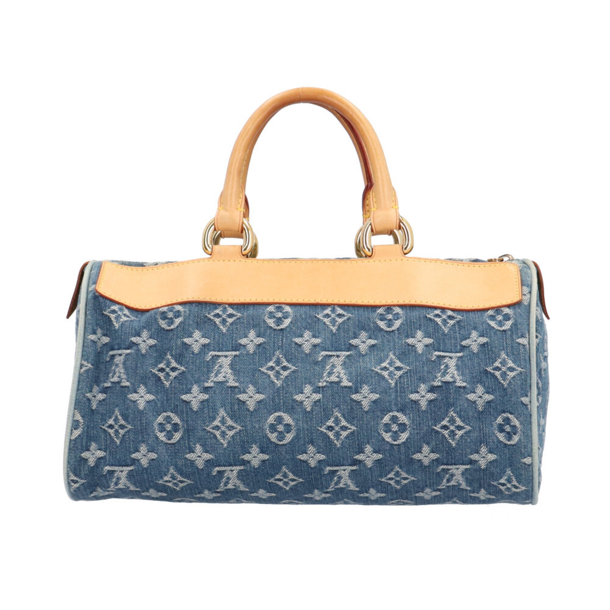 Louis Vuitton Monogram Denim Blue Monogram Denim Handbag (Pre-Owned)