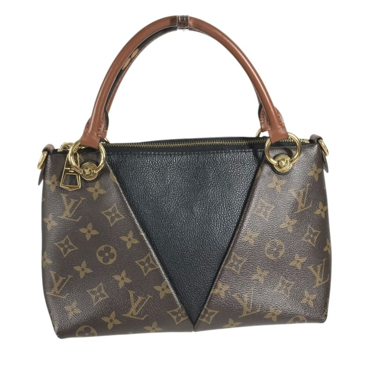 Louis Vuitton Brown Monogram Leather Handbag Shoulder Bag Tote Bag (Pre-Owned)