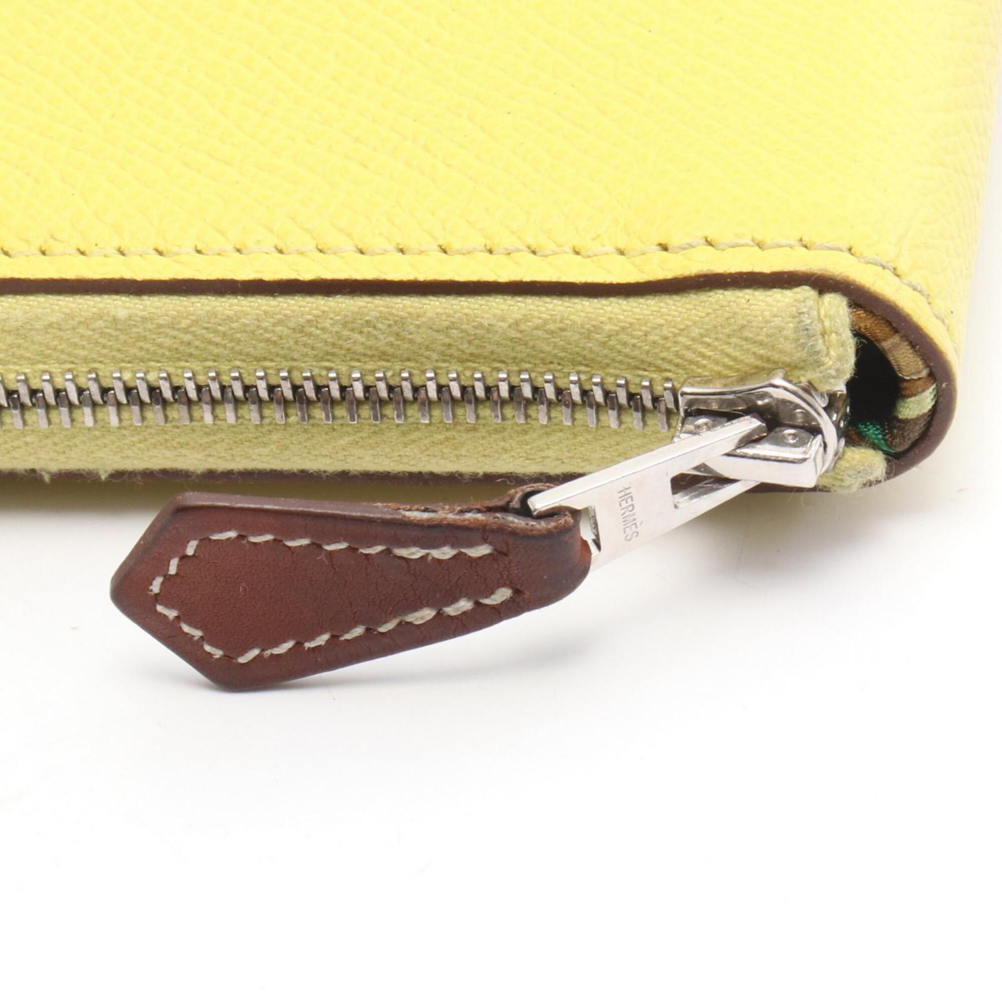 Hermes Yellow Epsom Leather Long Wallet (Bi-Fold) (Pre-Owned)
