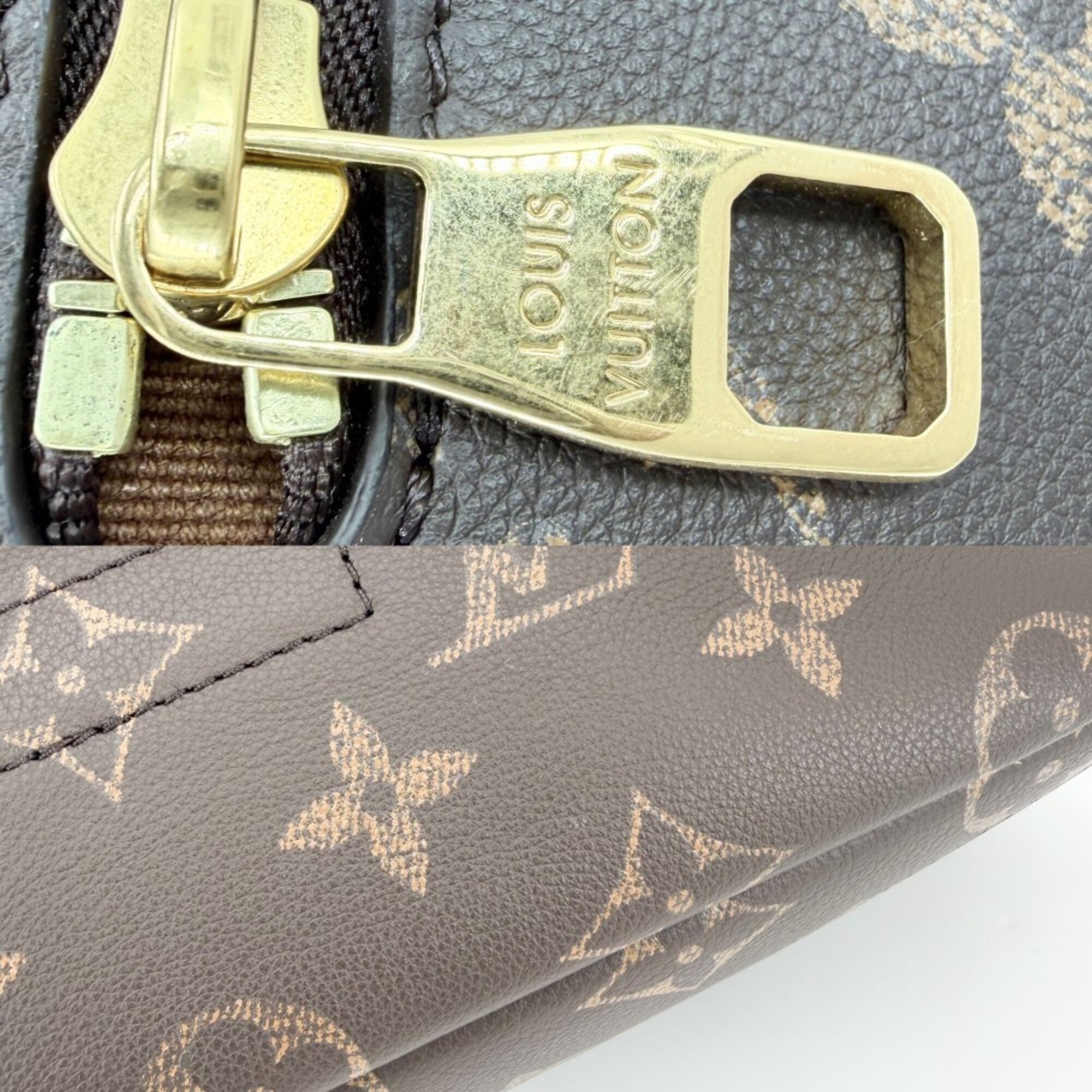 Louis Vuitton Brown Monogram Canvas Shoulder Bag (Pre-Owned)