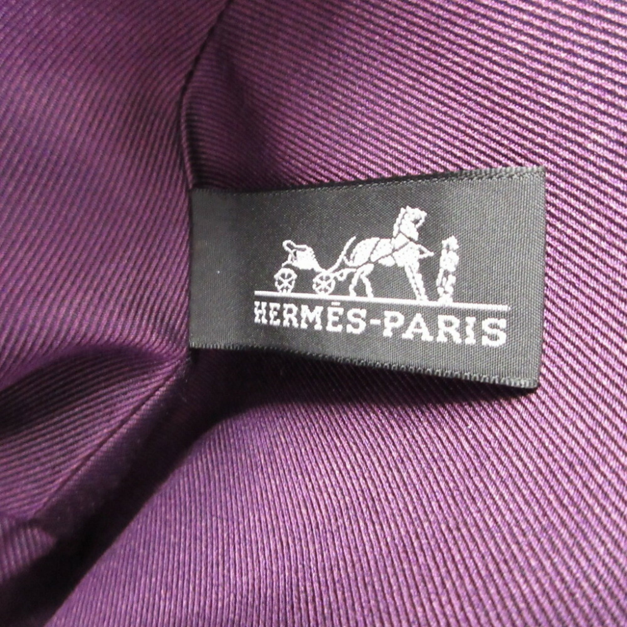 Hermes Prune Rouge Vif Canvas Pouch (Pre-Owned)