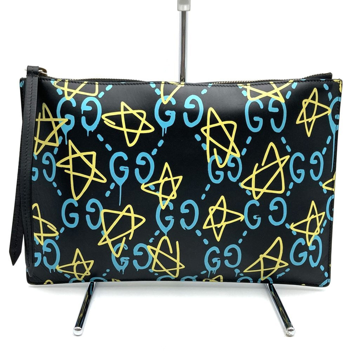 Gucci Black Leather Clutch Bag (Pre-Owned)
