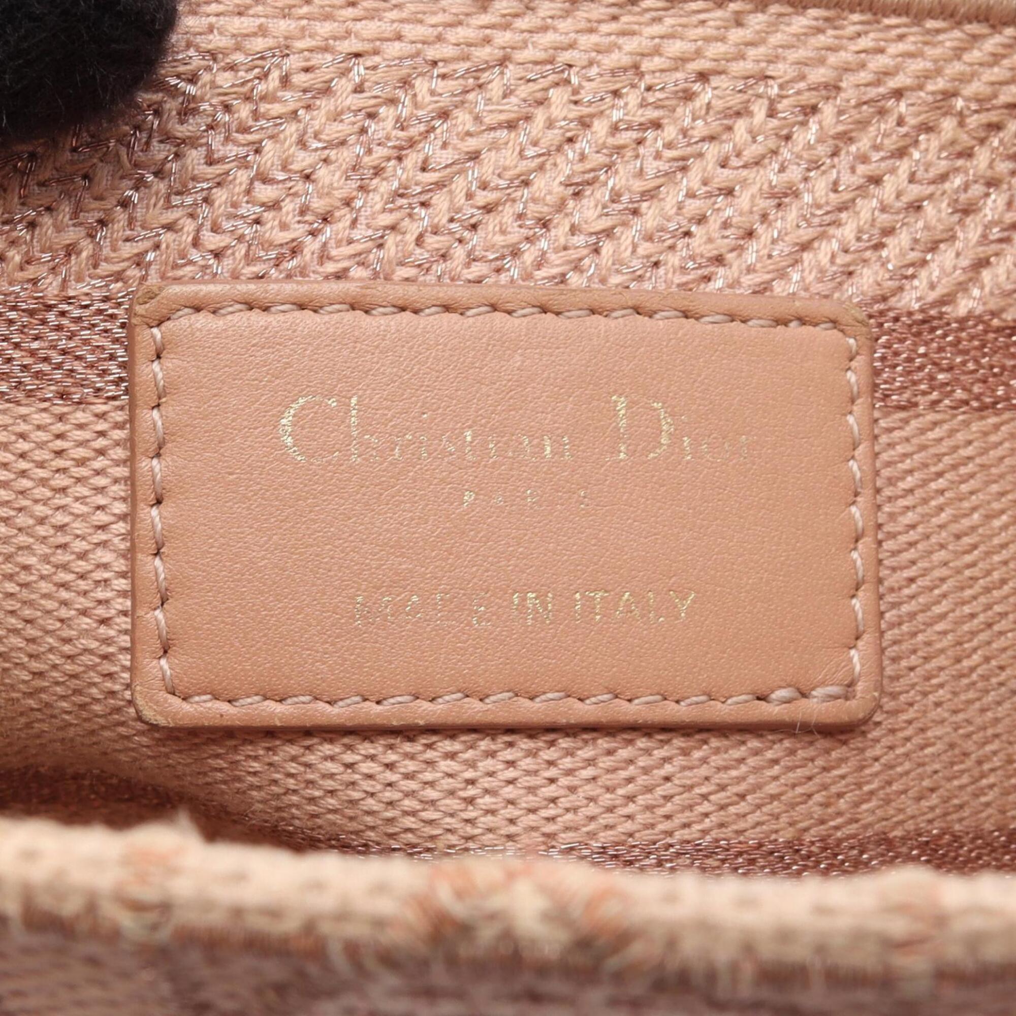 Christian Dior Pink Canvas Handbag (Pre-Owned)