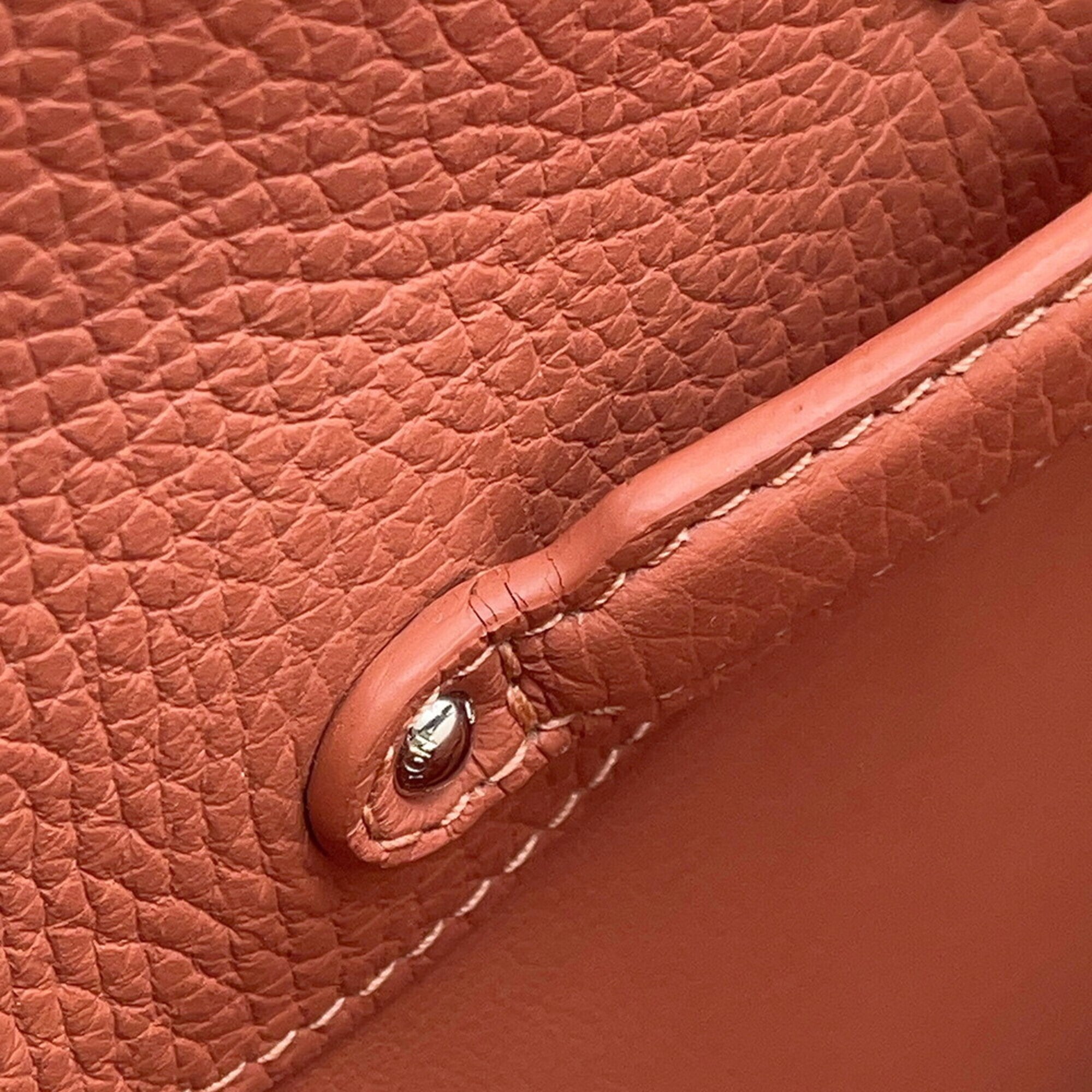 Louis Vuitton Bordeaux Salmon Pink Leather Handbag (Pre-Owned)