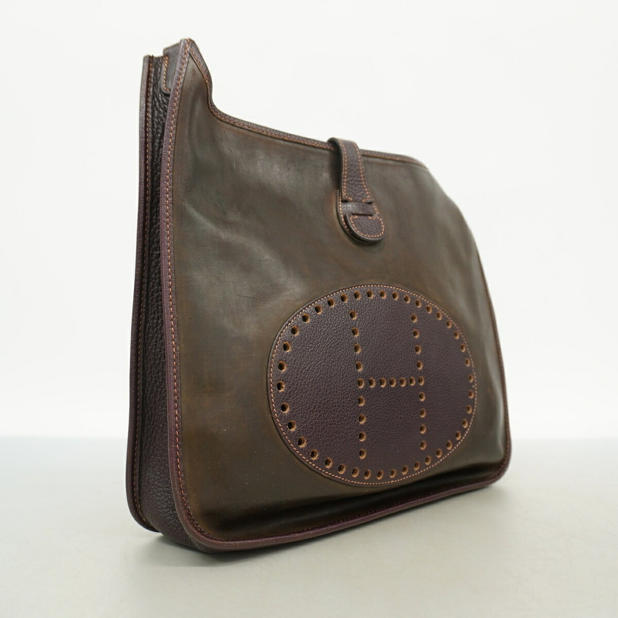 Hermes Dark Brown Amazonia Shoulder Bag (Pre-Owned)
