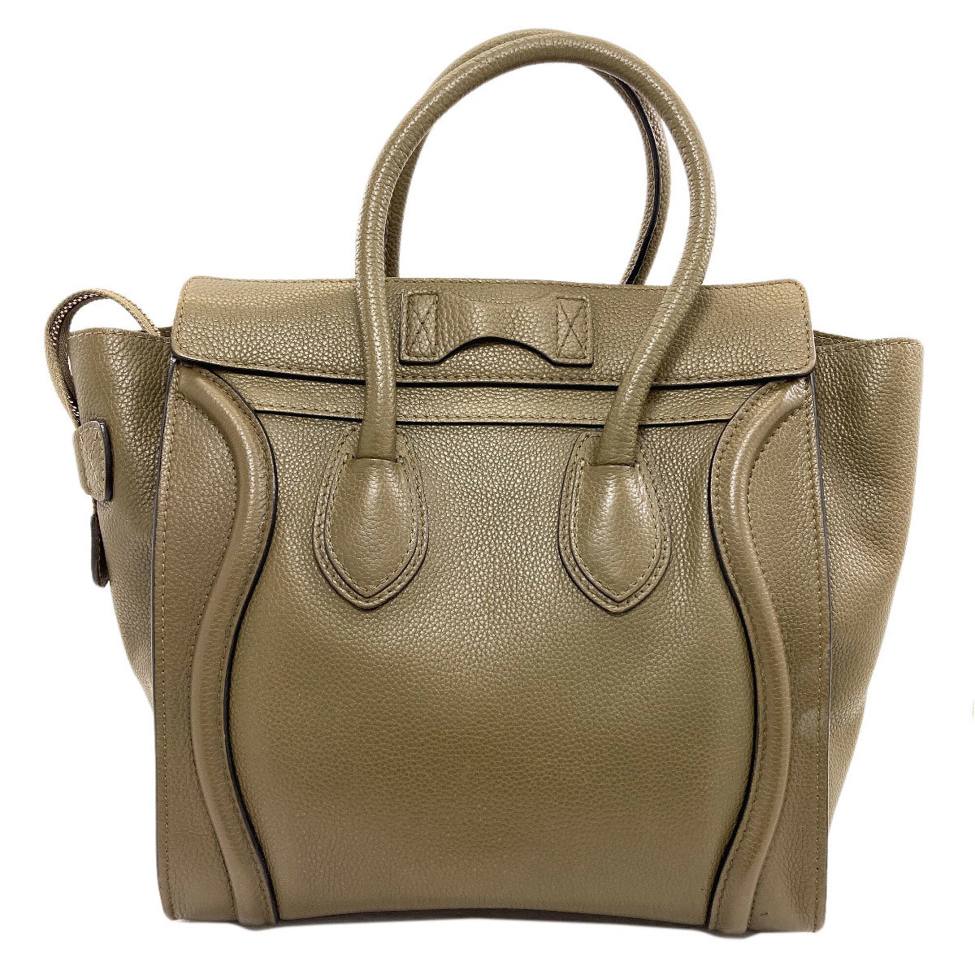 Celine Khaki Leather Handbag (Pre-Owned)