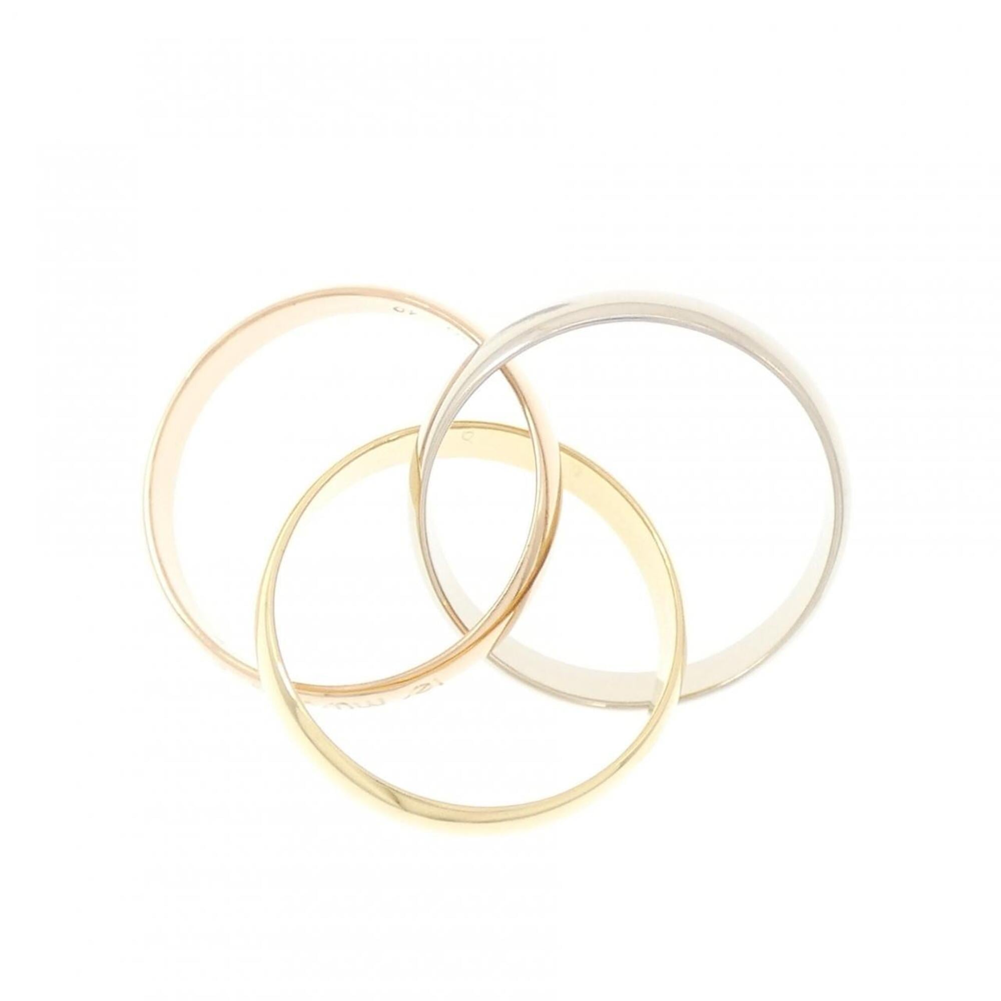 Cartier Pink Gold White Gold Yellow Gold Yellow Gold (18K) Pink Gold (18K) White Gold (18K) Band Ring (Pre-Owned)