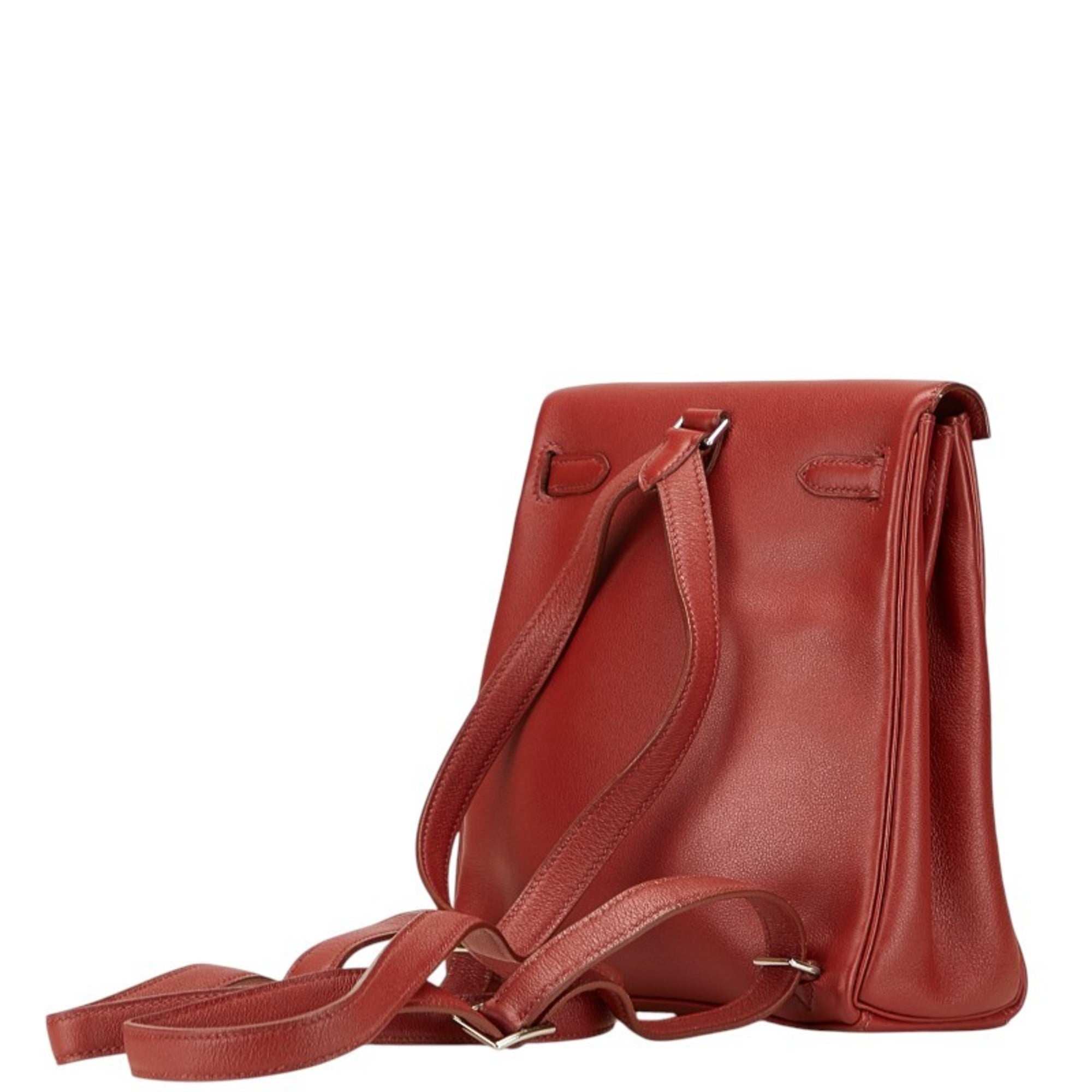 Hermes Kelly Red Color Swift Leather Backpack (Pre-Owned)