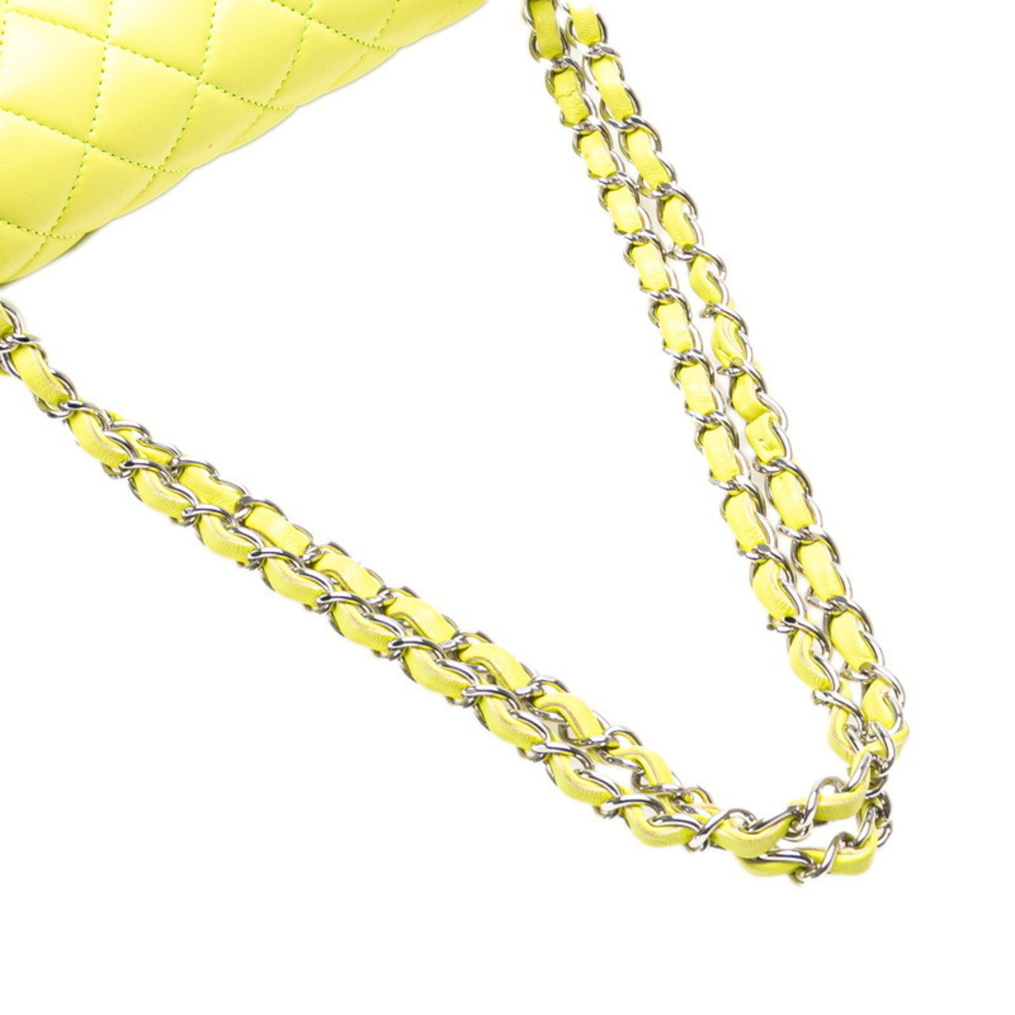 Chanel Matelasse Yellow Handbag Shoulder Bag (Pre-Owned)