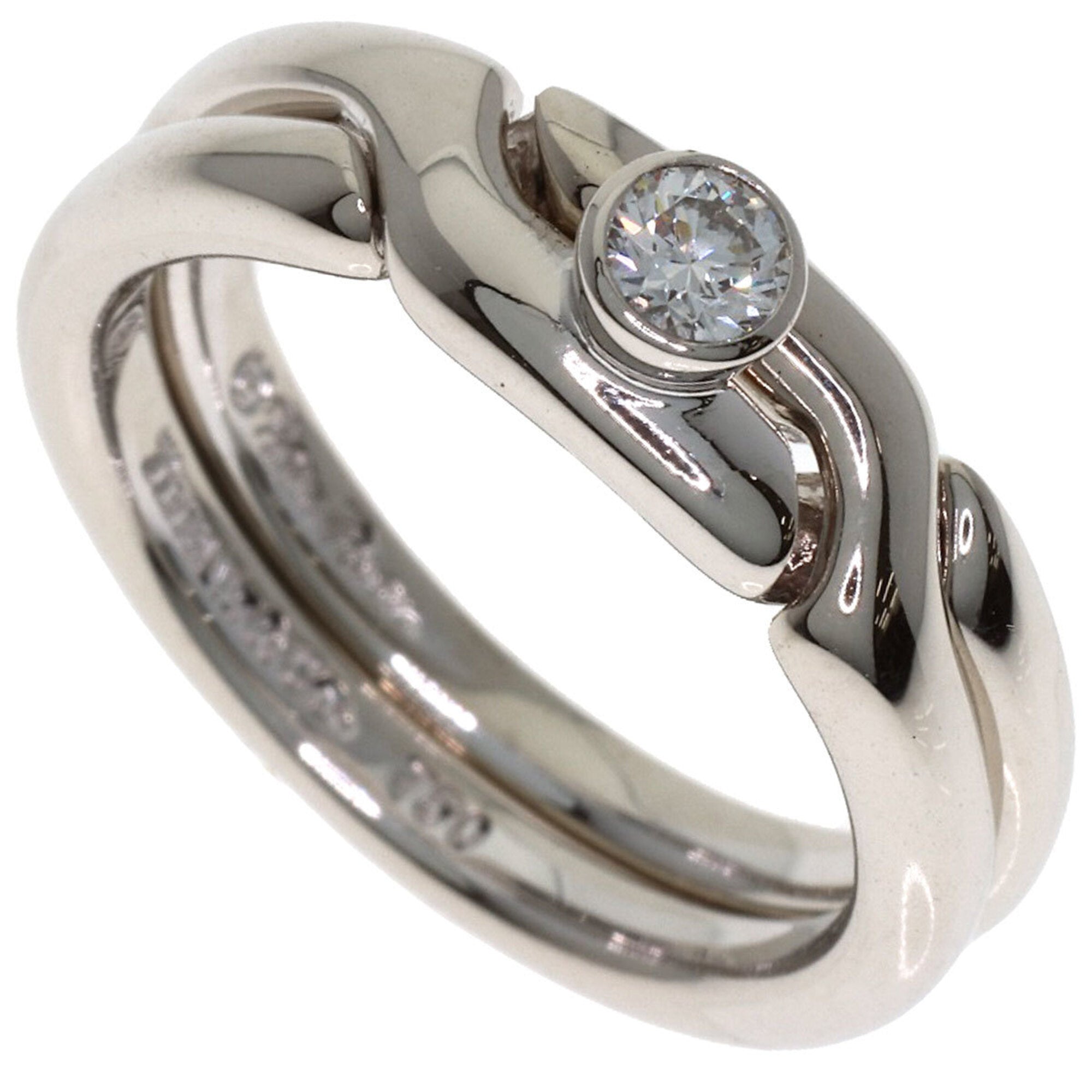 Tiffany White Gold (18K) Band Ring (Pre-Owned)