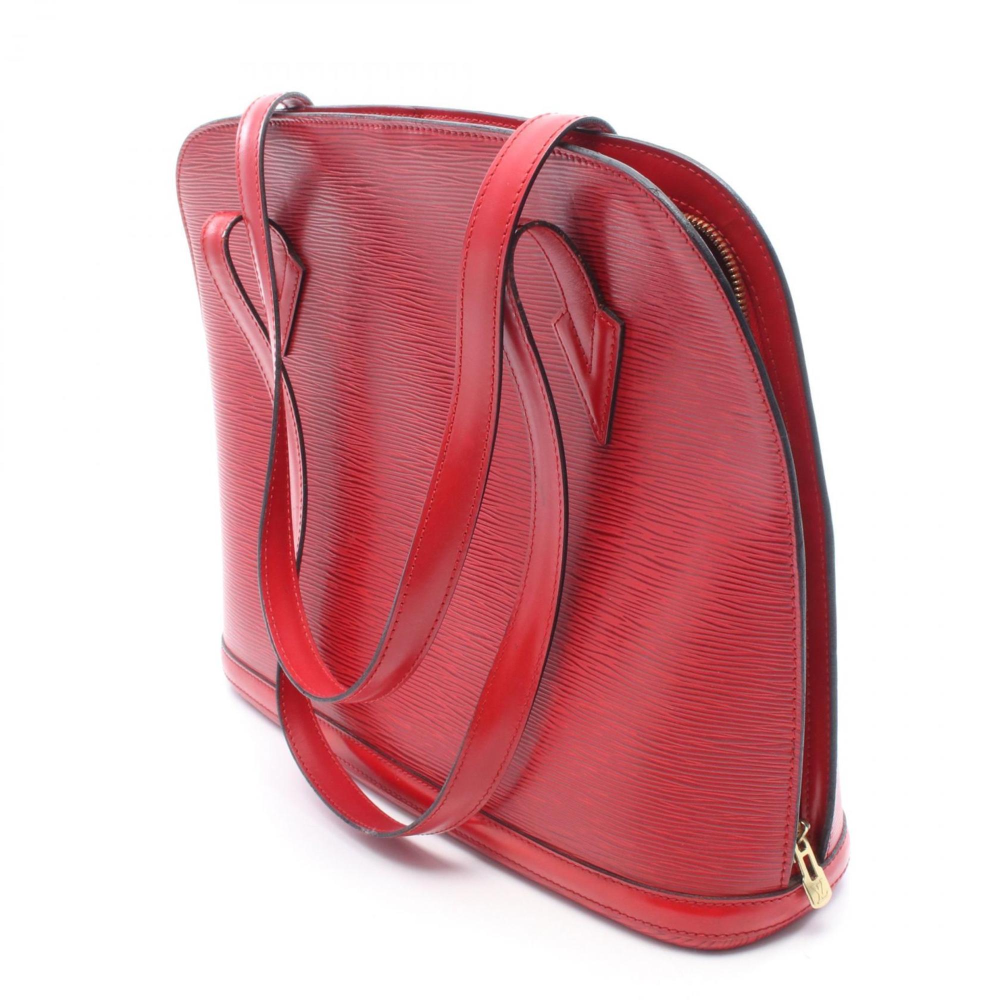 Louis Vuitton Castilian Red Red Color Leather Shoulder Bag (Pre-Owned)