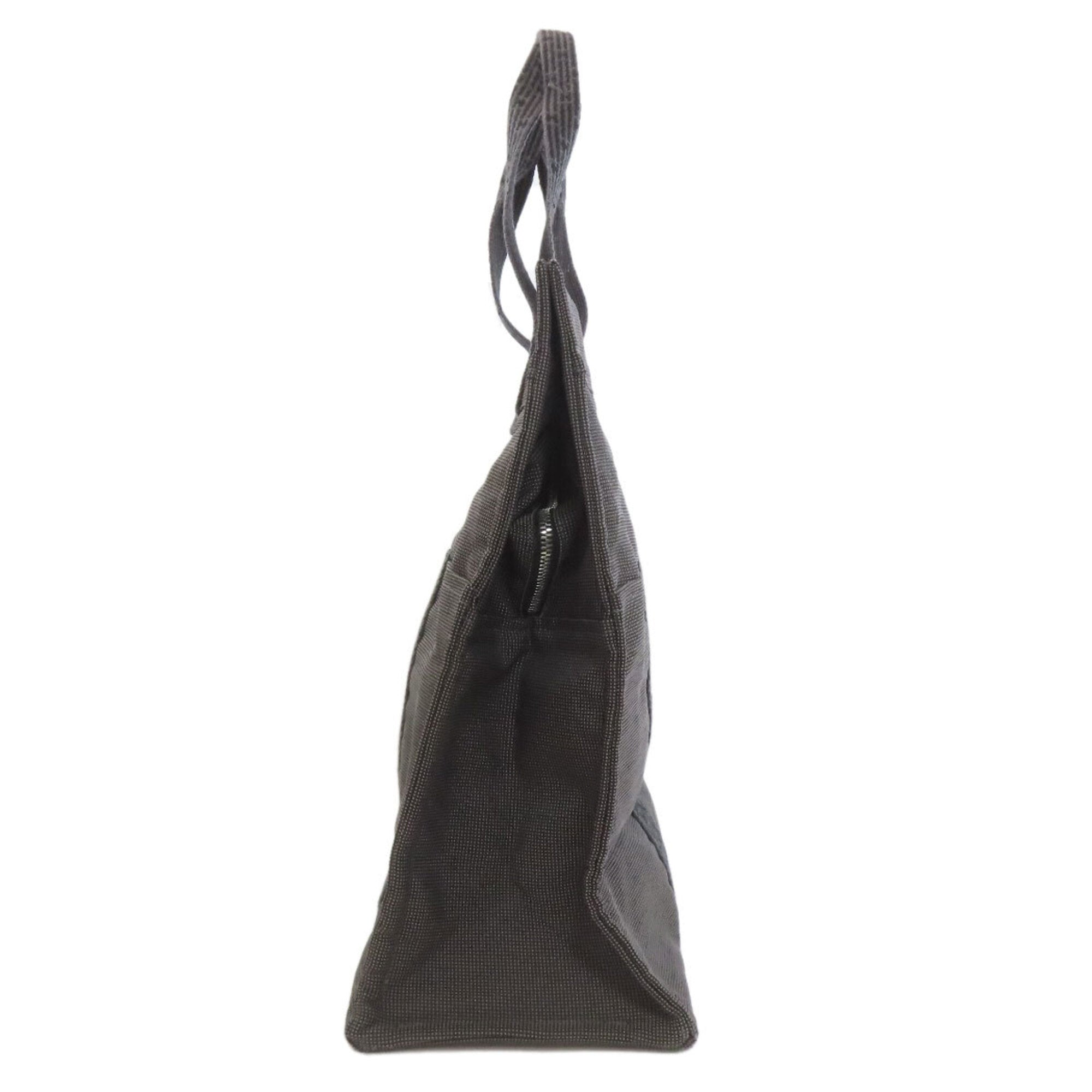 Hermes Gray Canvas Tote Bag (Pre-Owned)