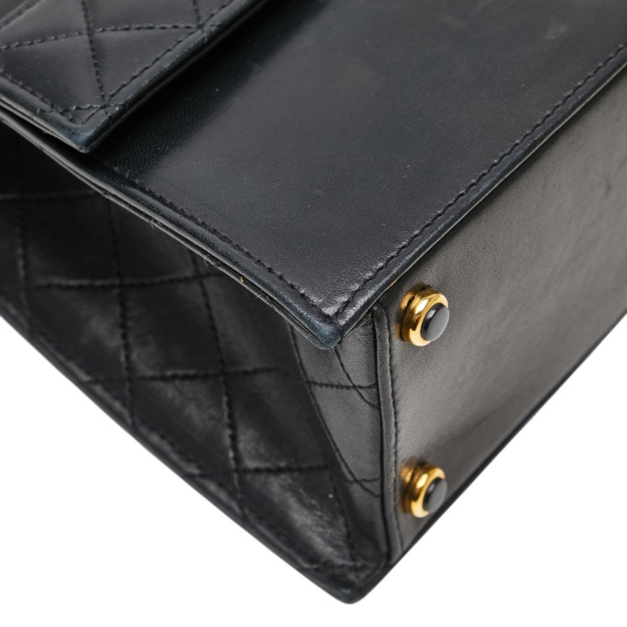 Chanel Matelasse Black Pouch Shoulder Bag (Pre-Owned)