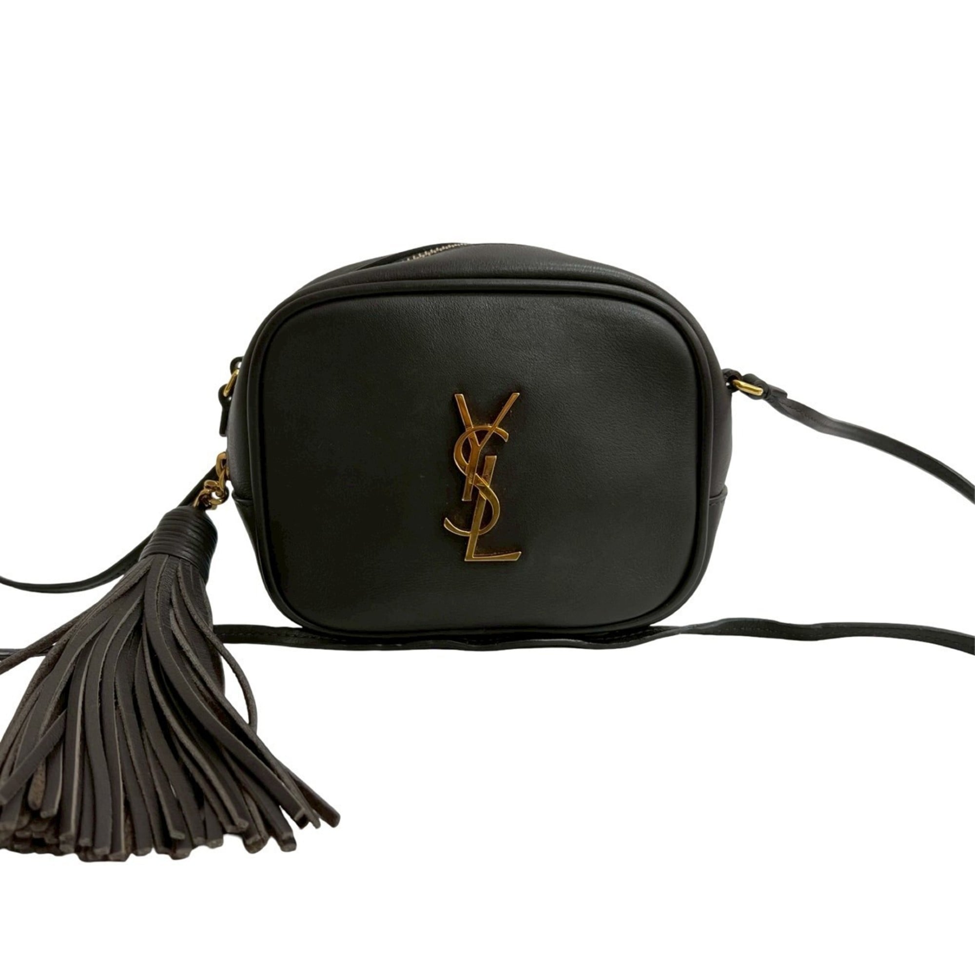 Yves Saint Laurent Brown Leather Pochette Shoulder Bag (Pre-Owned)