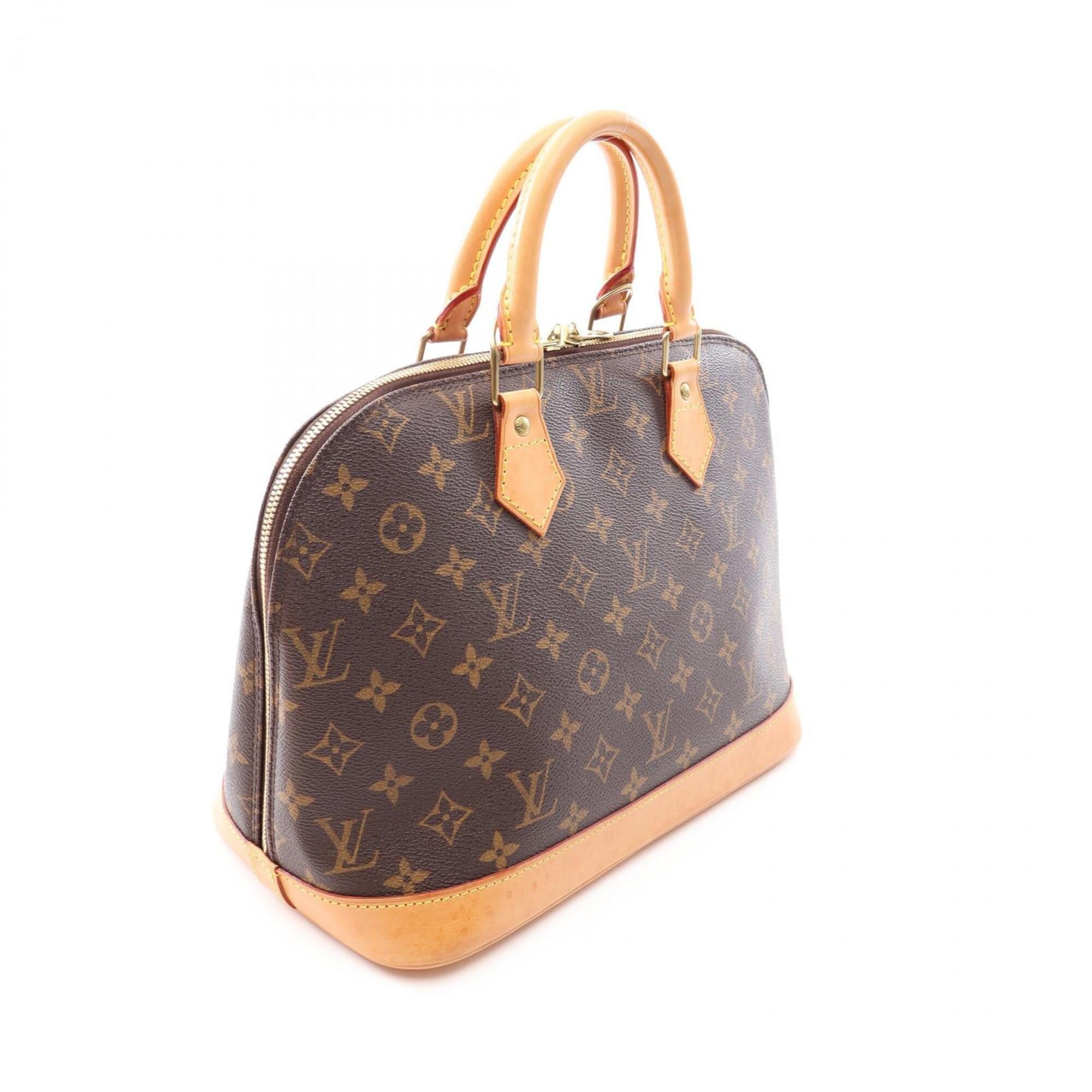 Louis Vuitton Brown Coated Canvas Leather Handbag (Pre-Owned)