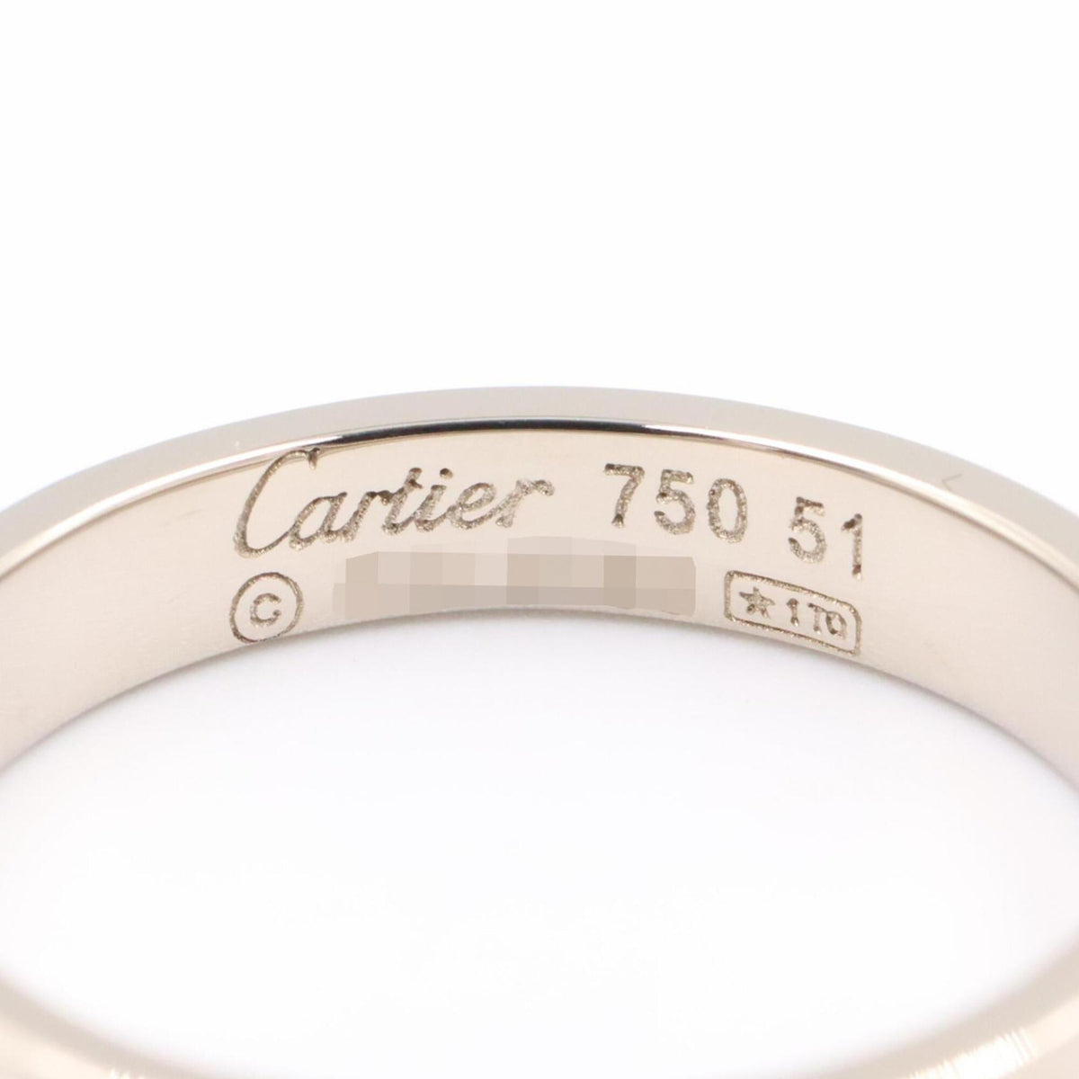 Cartier Silver White Gold (18K) Band Ring (Pre-Owned)