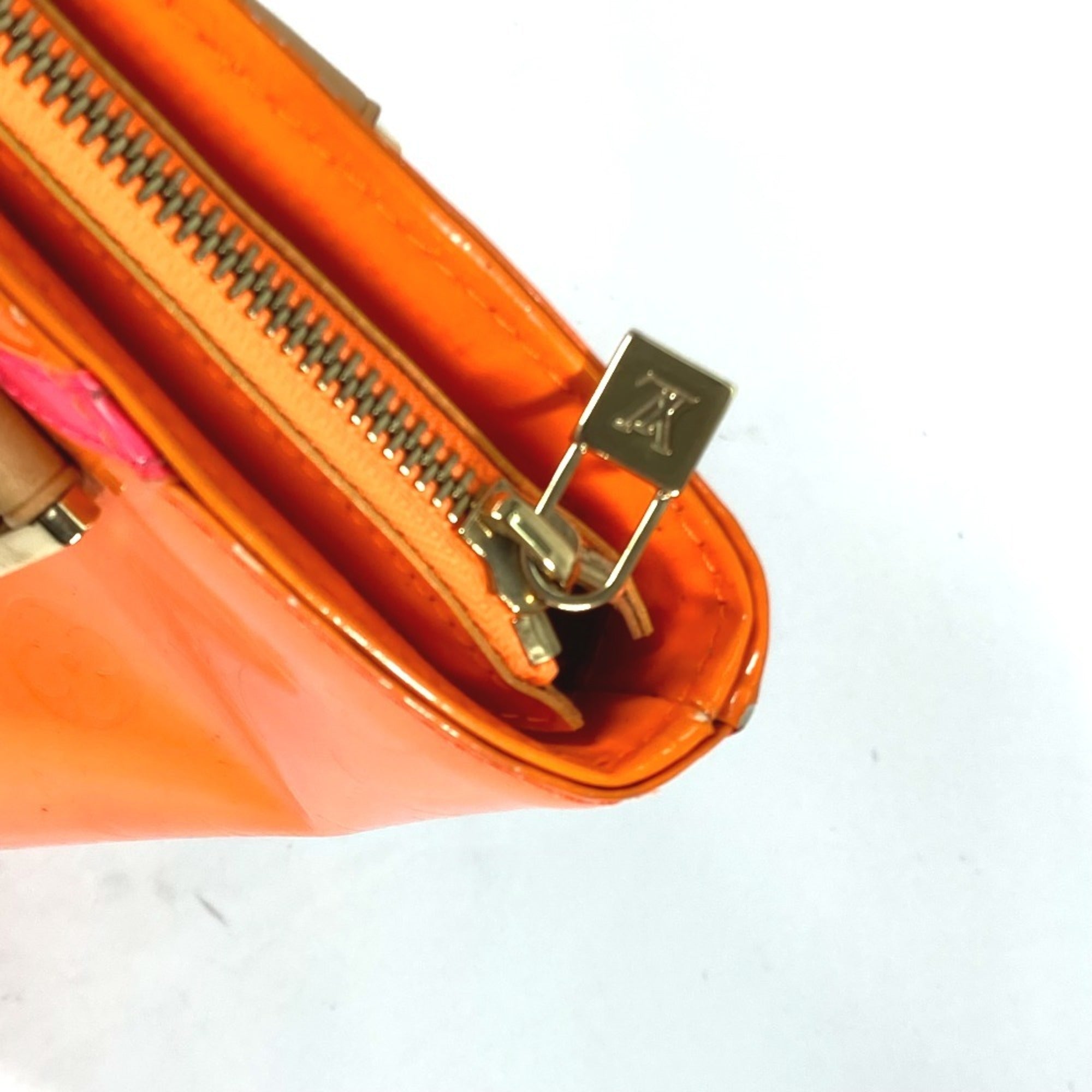 Louis Vuitton Monogram Vernis Orange Pink Monogram Vernis Shoulder Bag Tote Bag (Pre-Owned)