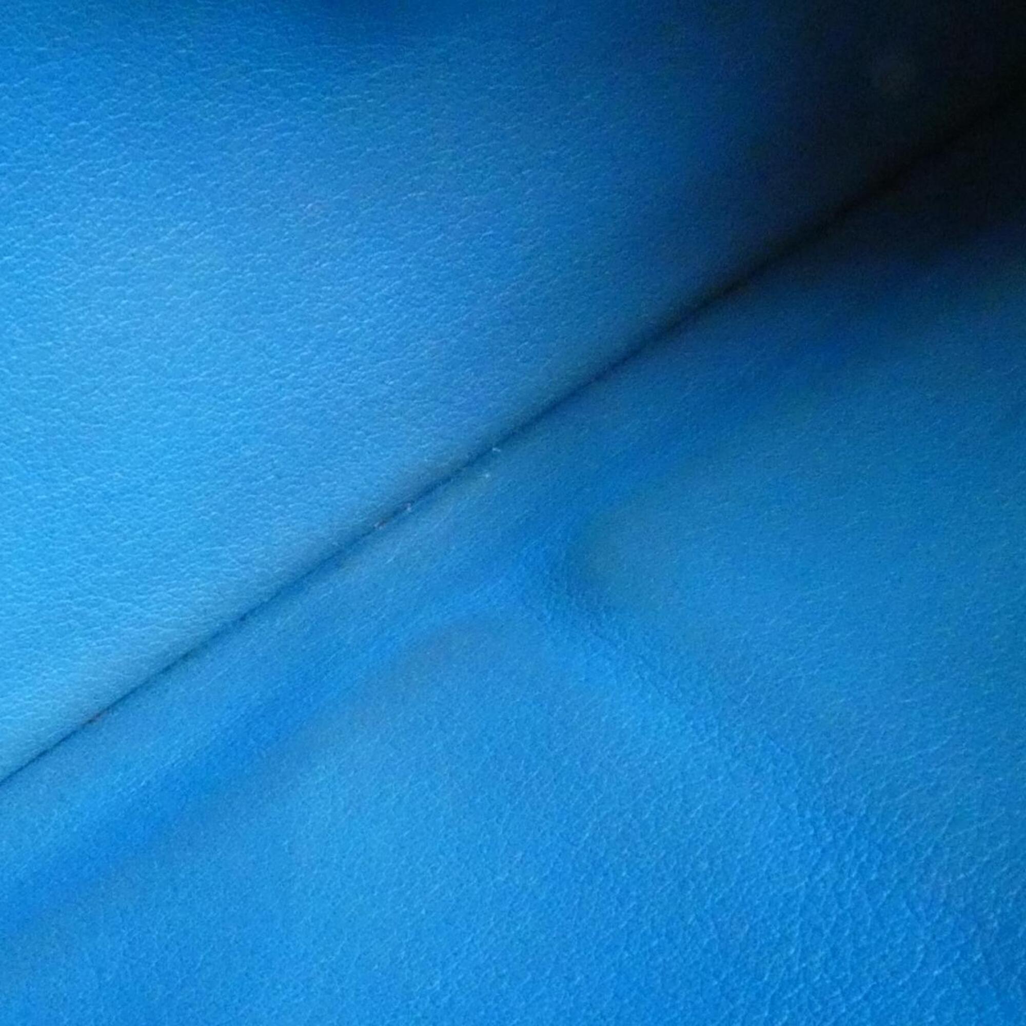 Hermes Blue Swift Leather Long Wallet (Bi-Fold) (Pre-Owned)