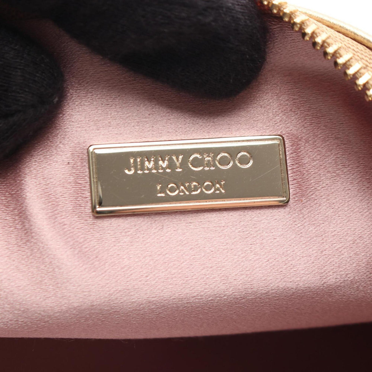 Jimmy Choo Gold Leather Handbag Shoulder Bag (Pre-Owned)