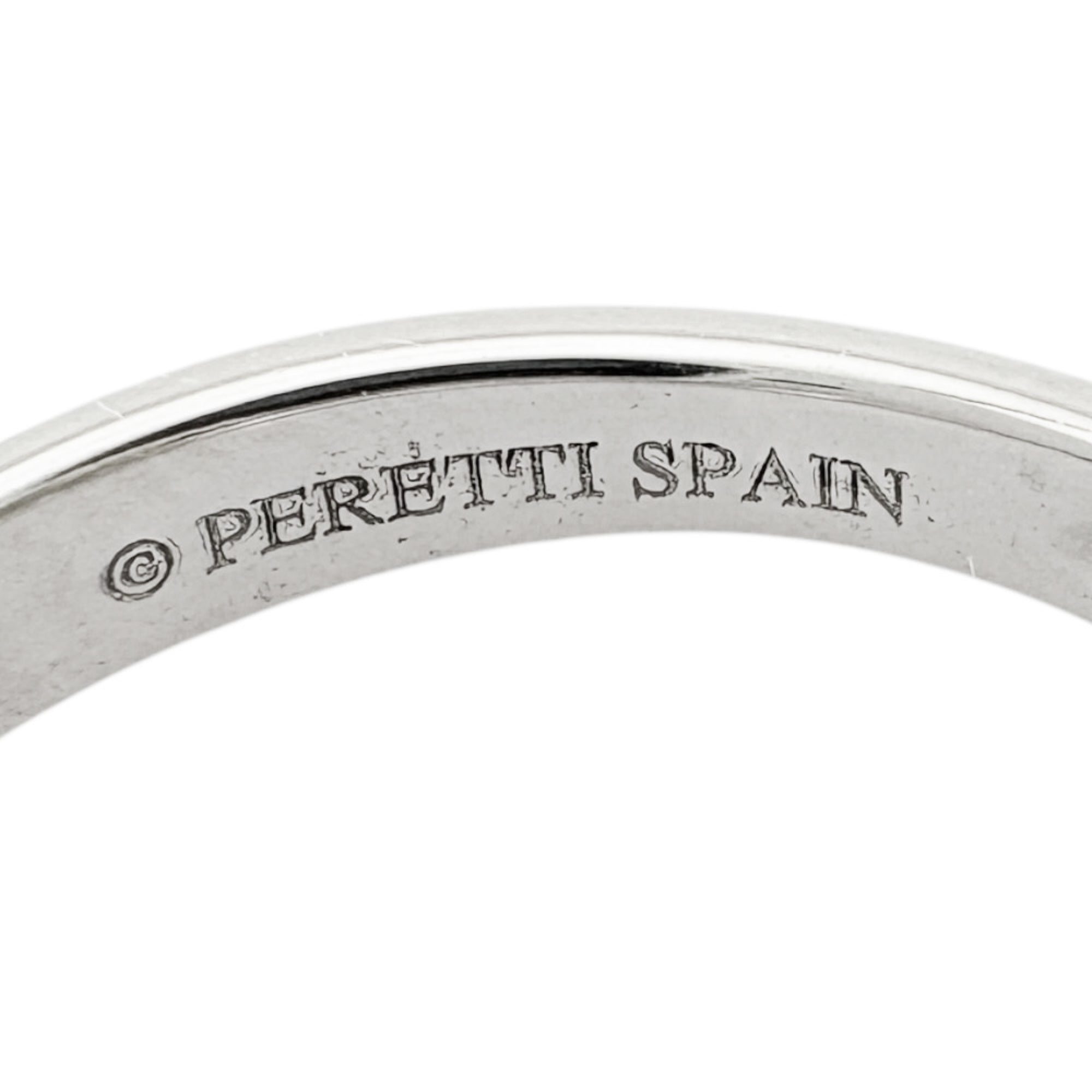 Tiffany Silver Platinum 950 Band Ring (Pre-Owned)