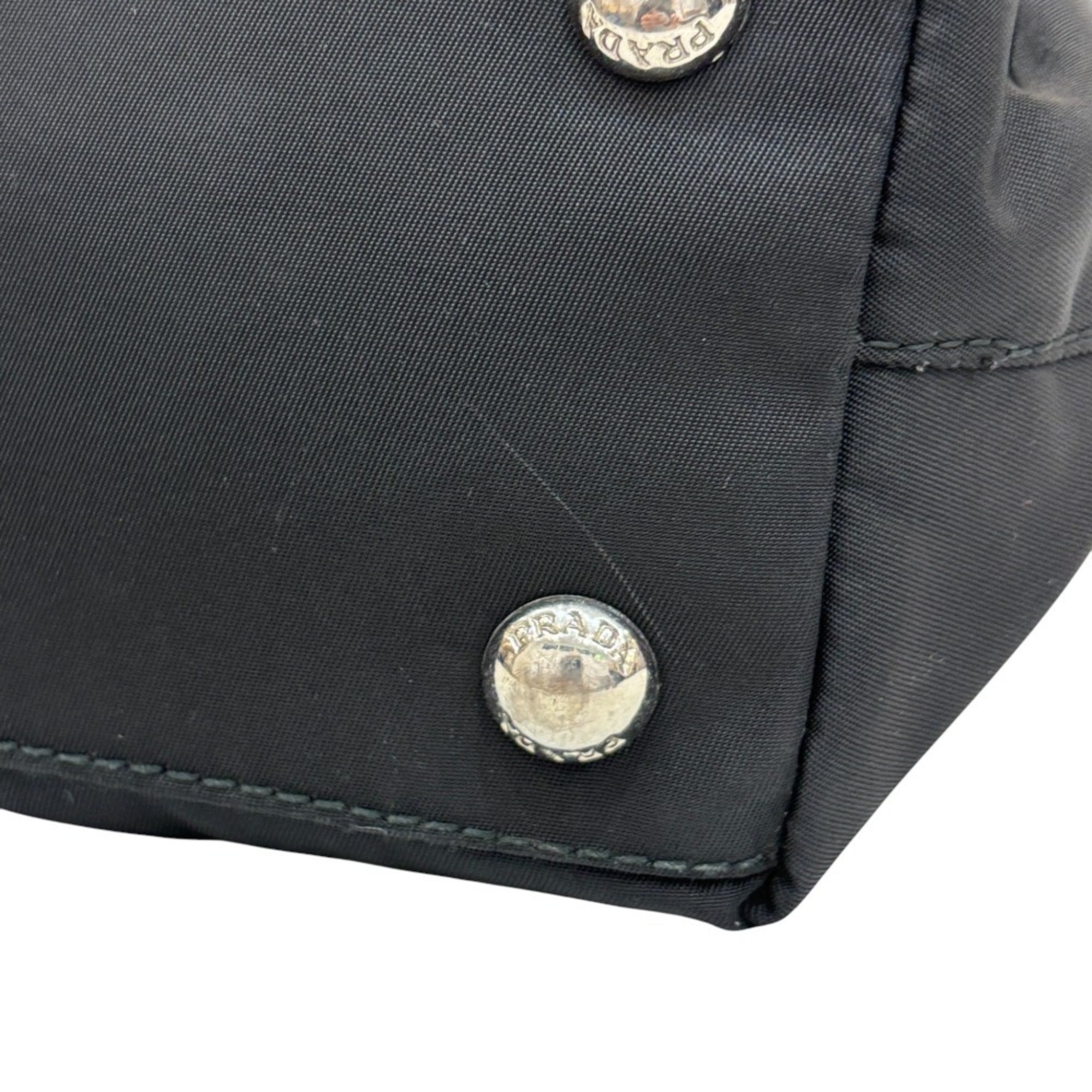 Prada Black Nylon Handbag Shoulder Bag (Pre-Owned)