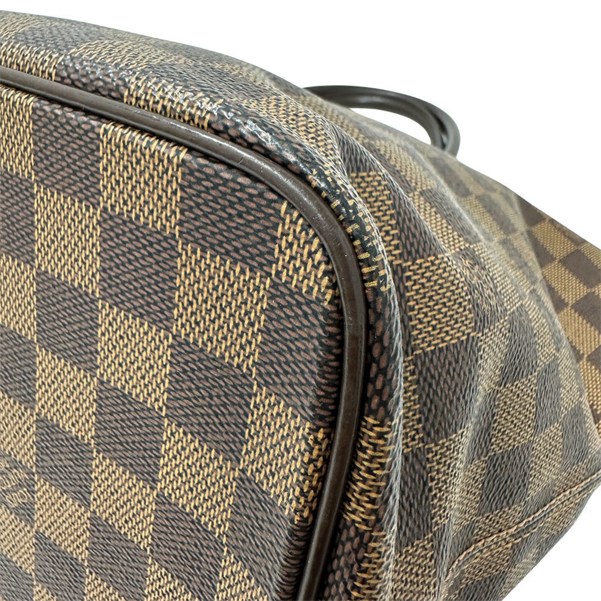 Louis Vuitton Brown Ebene Damier Canvas Handbag Tote Bag (Pre-Owned)
