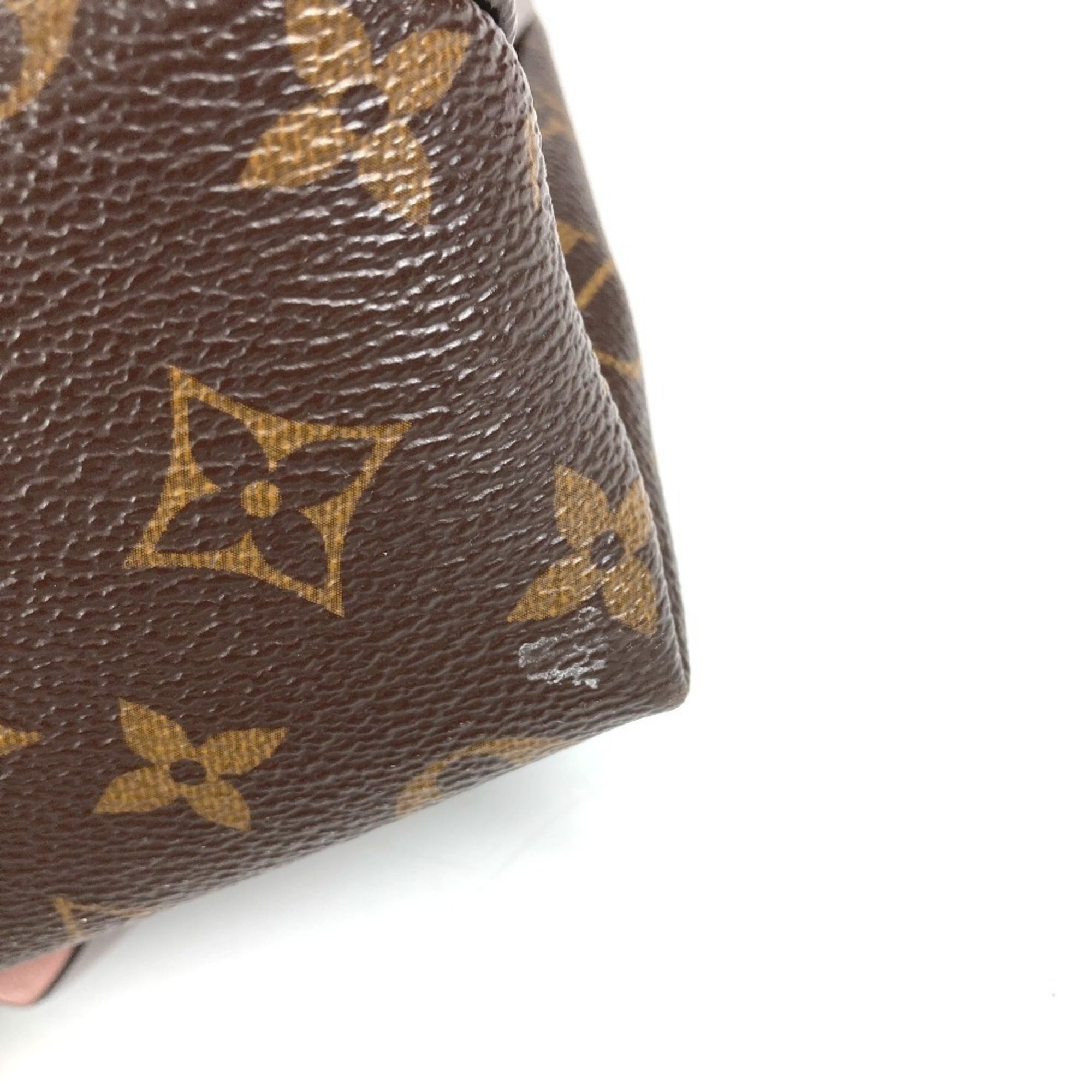 Louis Vuitton Monogram Brown Pink Rose Poudre Monogram Leather Handbag Shoulder Bag (Pre-Owned)