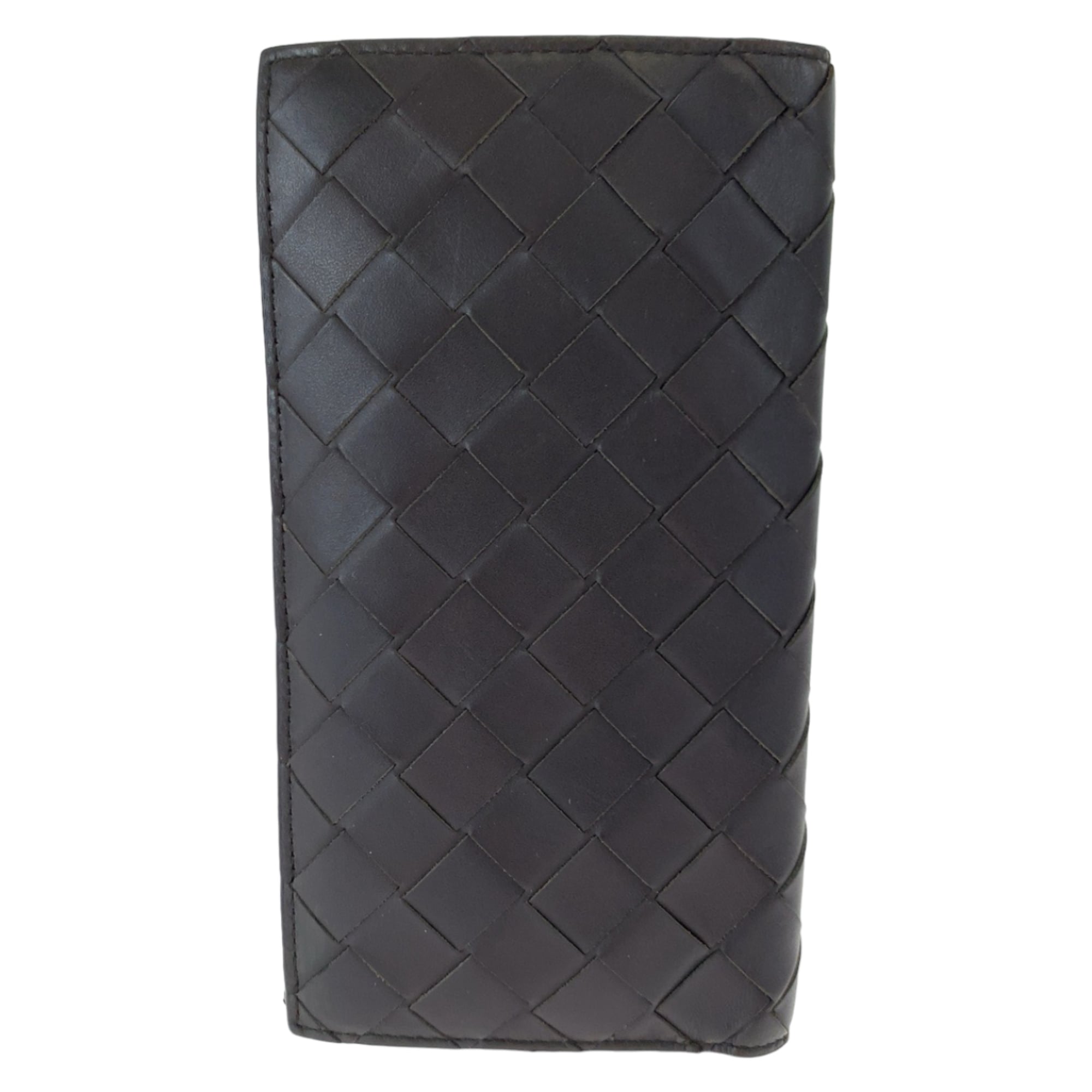 Bottega Veneta Brown Leather Long Wallet (Bi-Fold) (Pre-Owned)