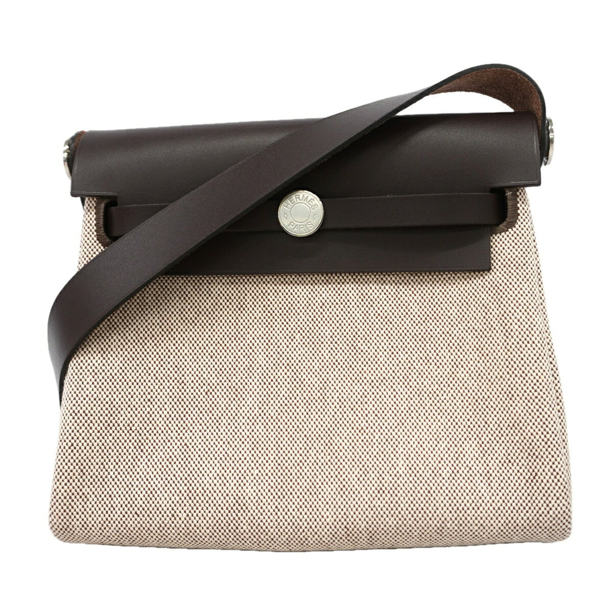 Hermes Brown Toile H Shoulder Bag (Pre-Owned)