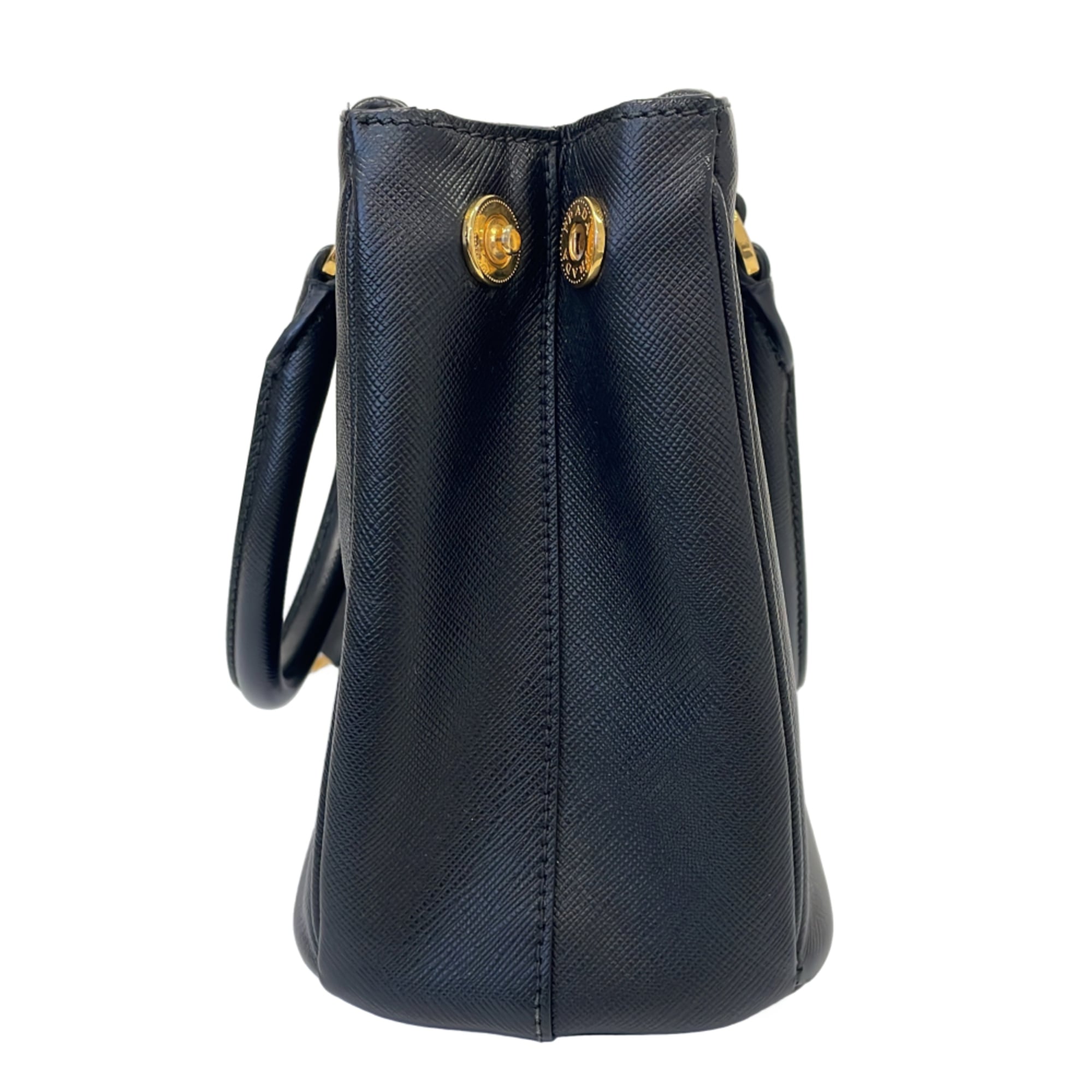 Prada Black Leather Handbag Shoulder Bag (Pre-Owned)