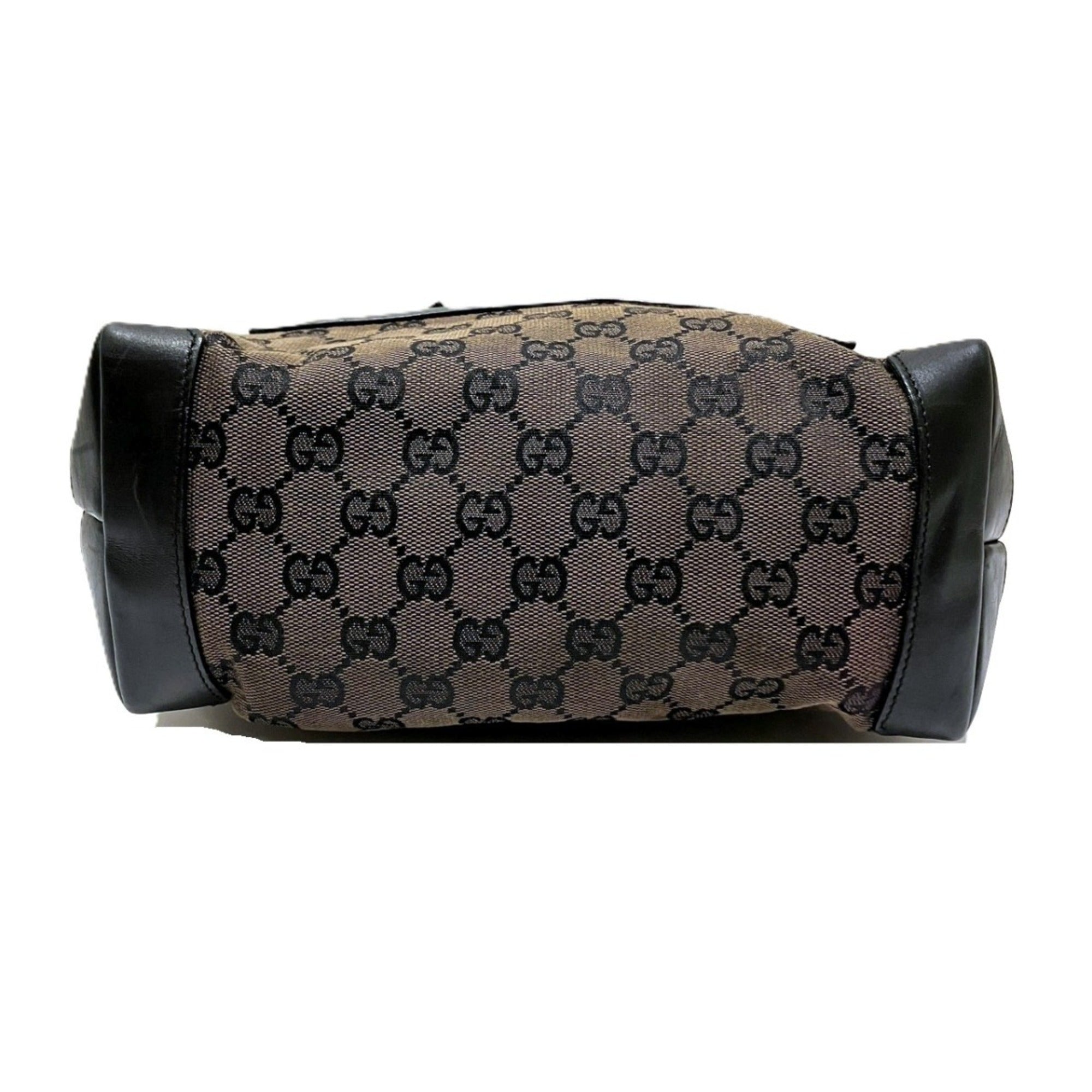 Gucci Brown Canvas Tote Bag (Pre-Owned)