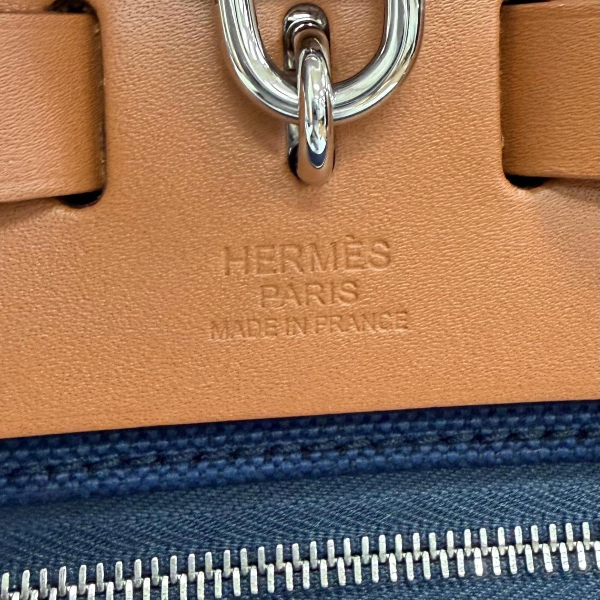 Hermes Blue Marine Handbag Shoulder Bag (Pre-Owned)