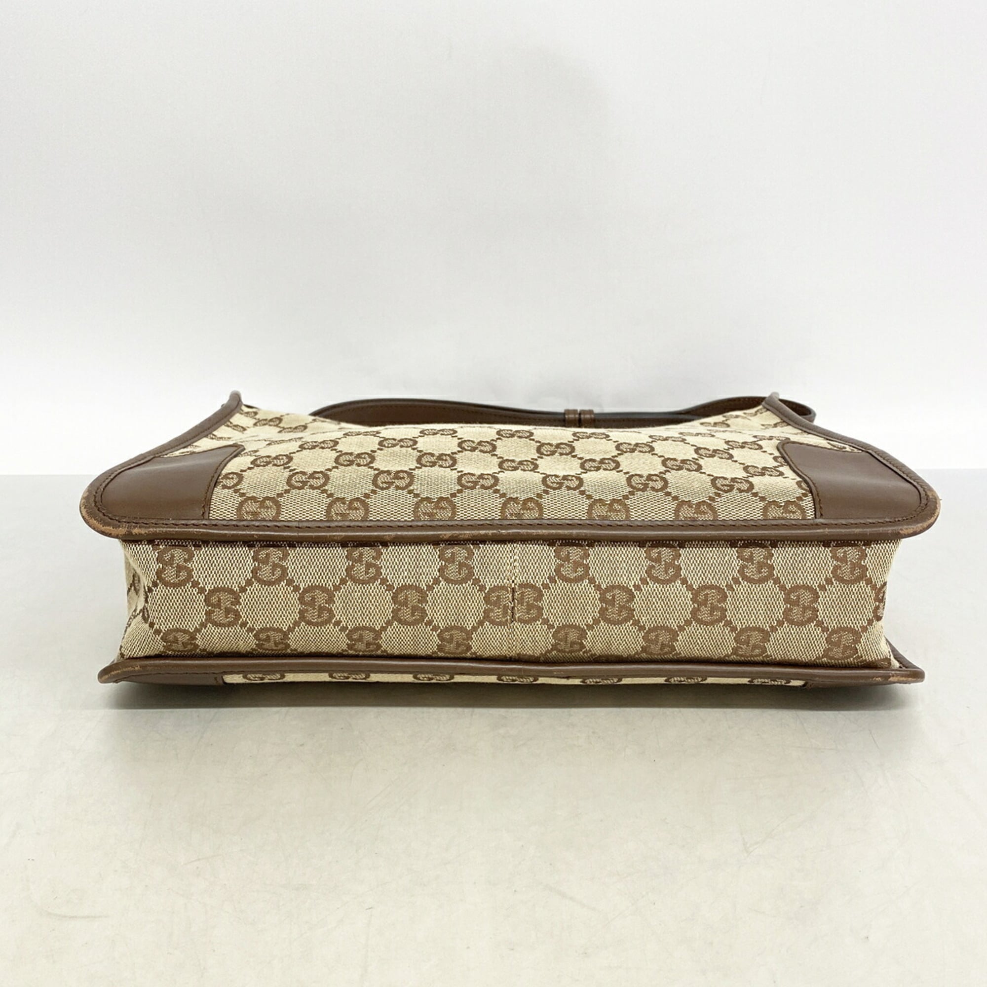 Gucci Beige Canvas Shoulder Bag (Pre-Owned)