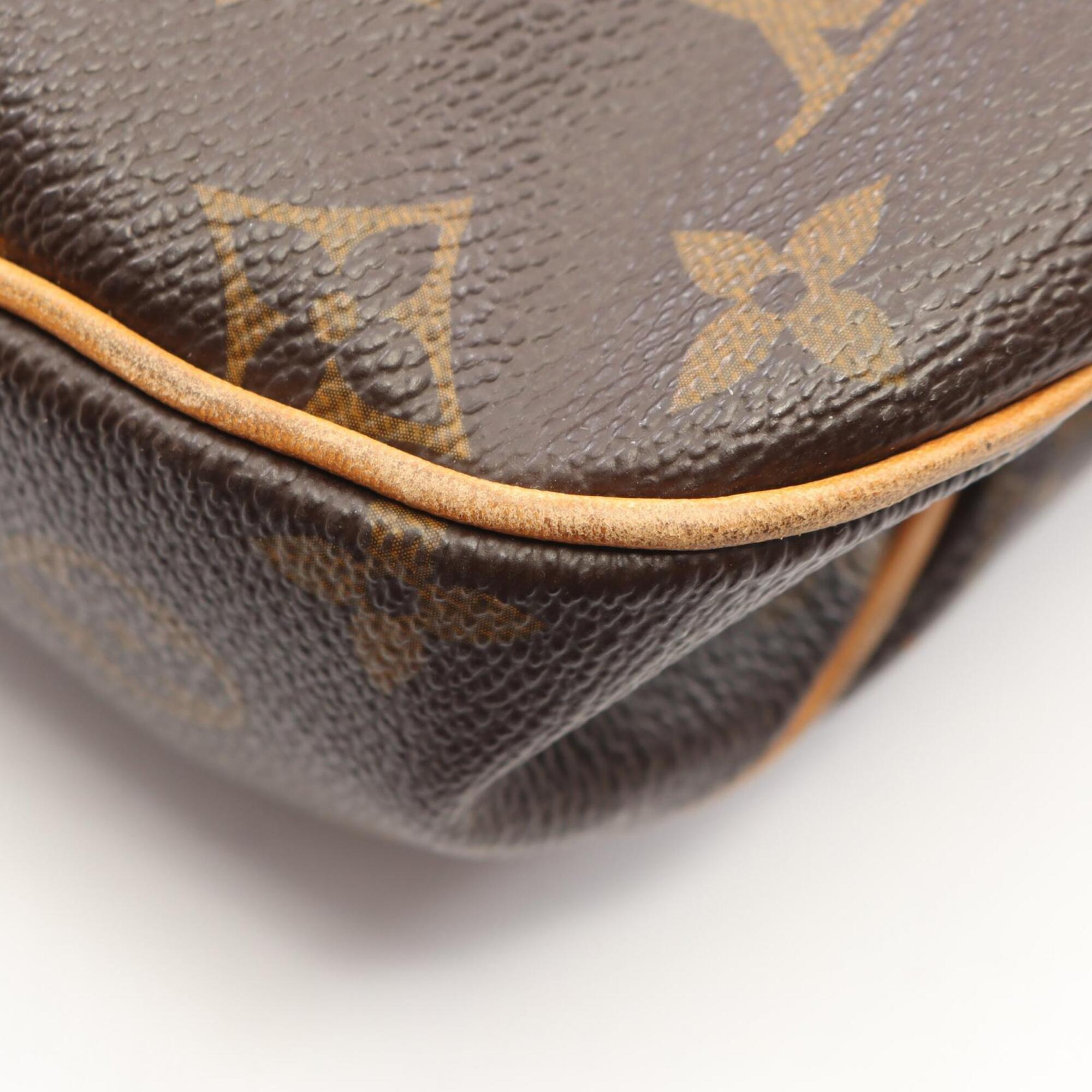 Louis Vuitton Brown Coated Canvas Pvc Monogram Leather Handbag (Pre-Owned)