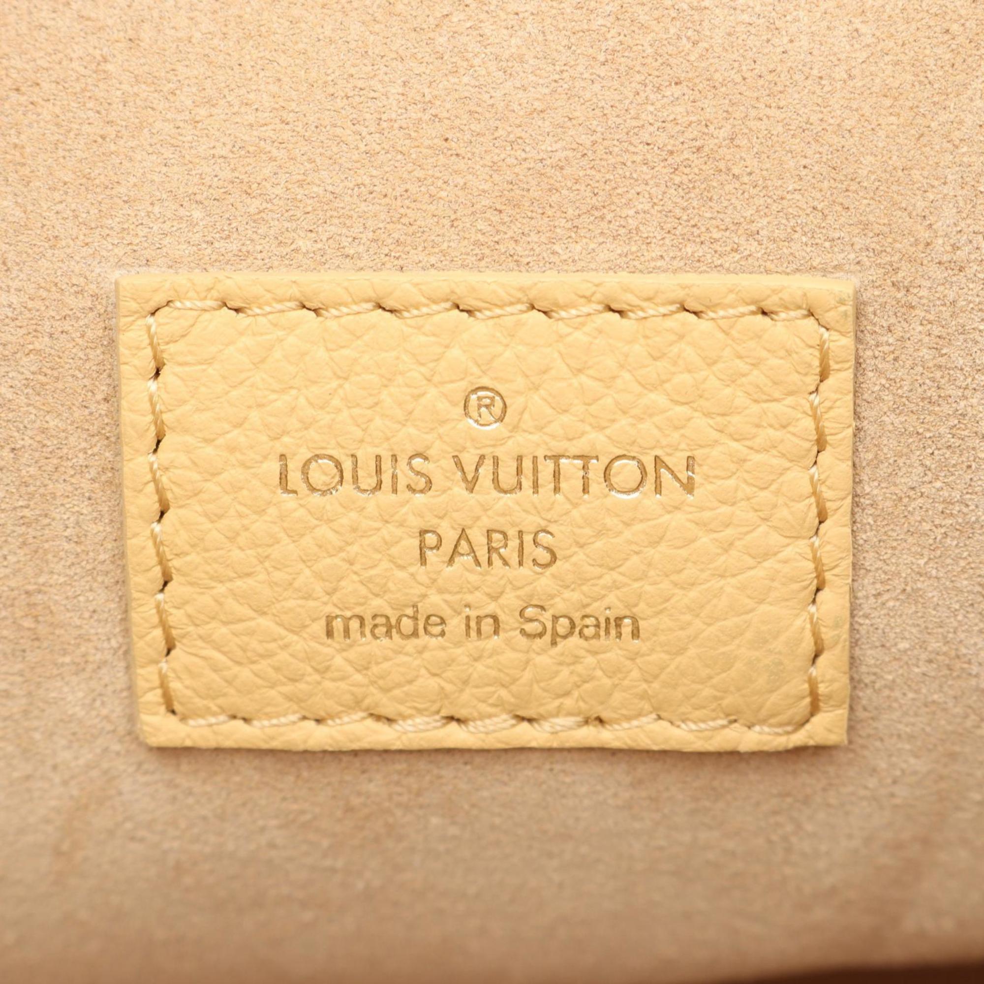 Louis Vuitton Beige Leather Shoulder Bag (Pre-Owned)