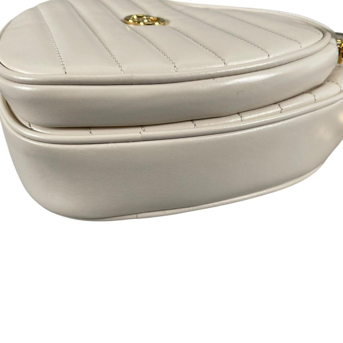 Gucci White Leather Shoulder Bag (Pre-Owned)