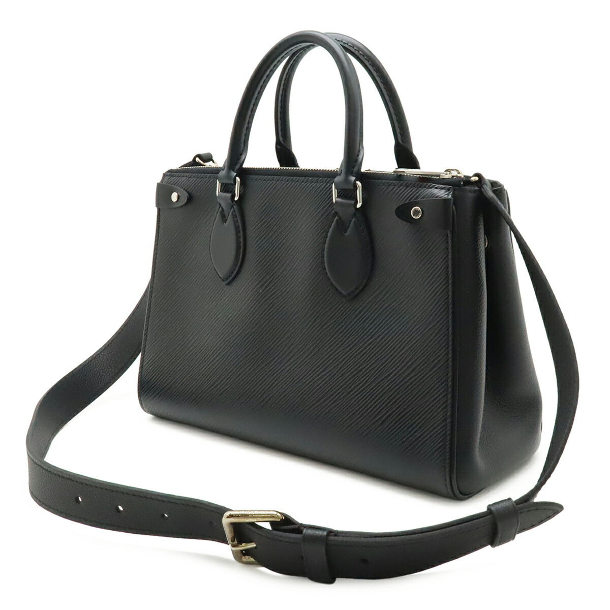 Louis Vuitton Black Noir Epi Leather Handbag Shoulder Bag (Pre-Owned)