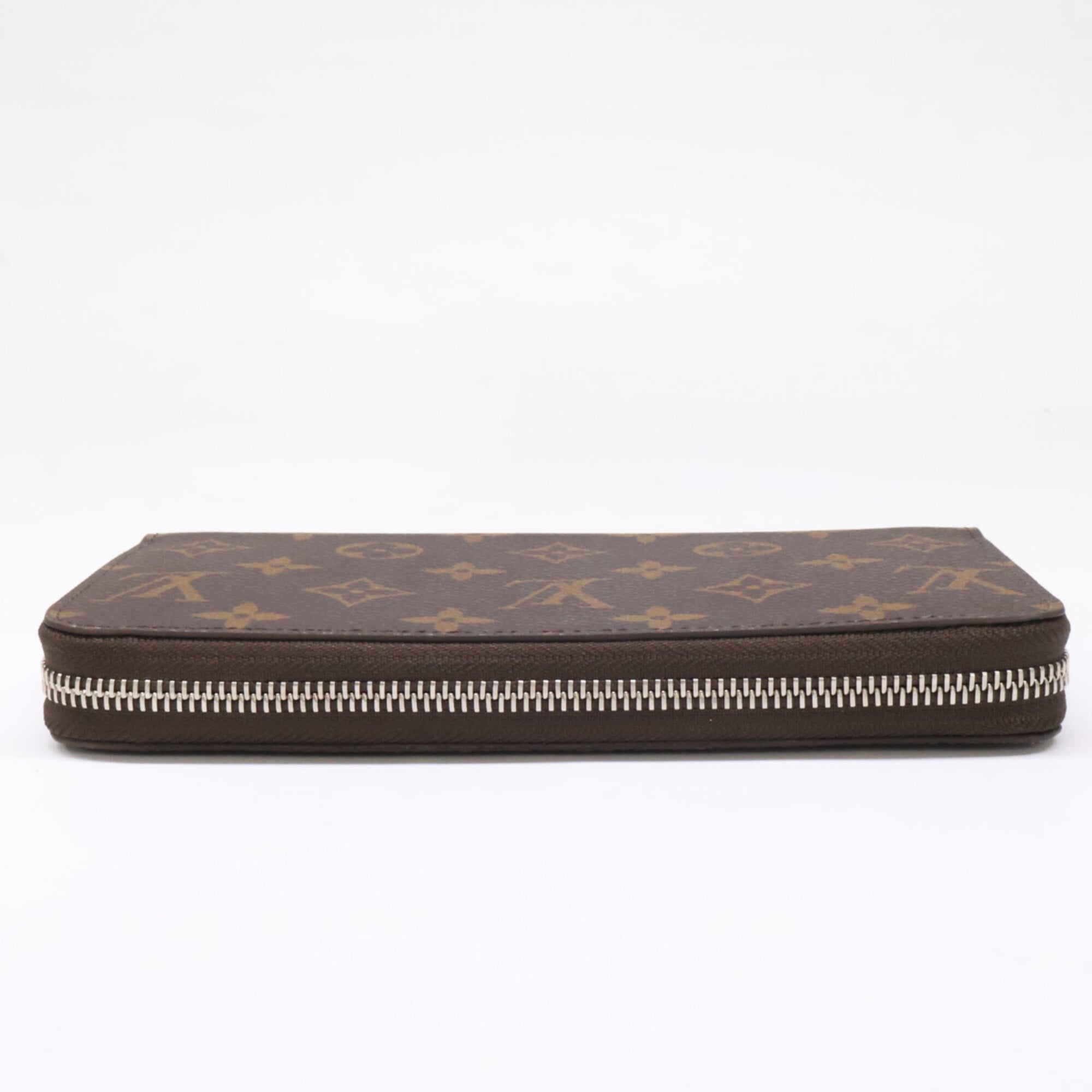 Louis Vuitton Silver Marron Monogram Long Wallet (Bi-Fold) (Pre-Owned)