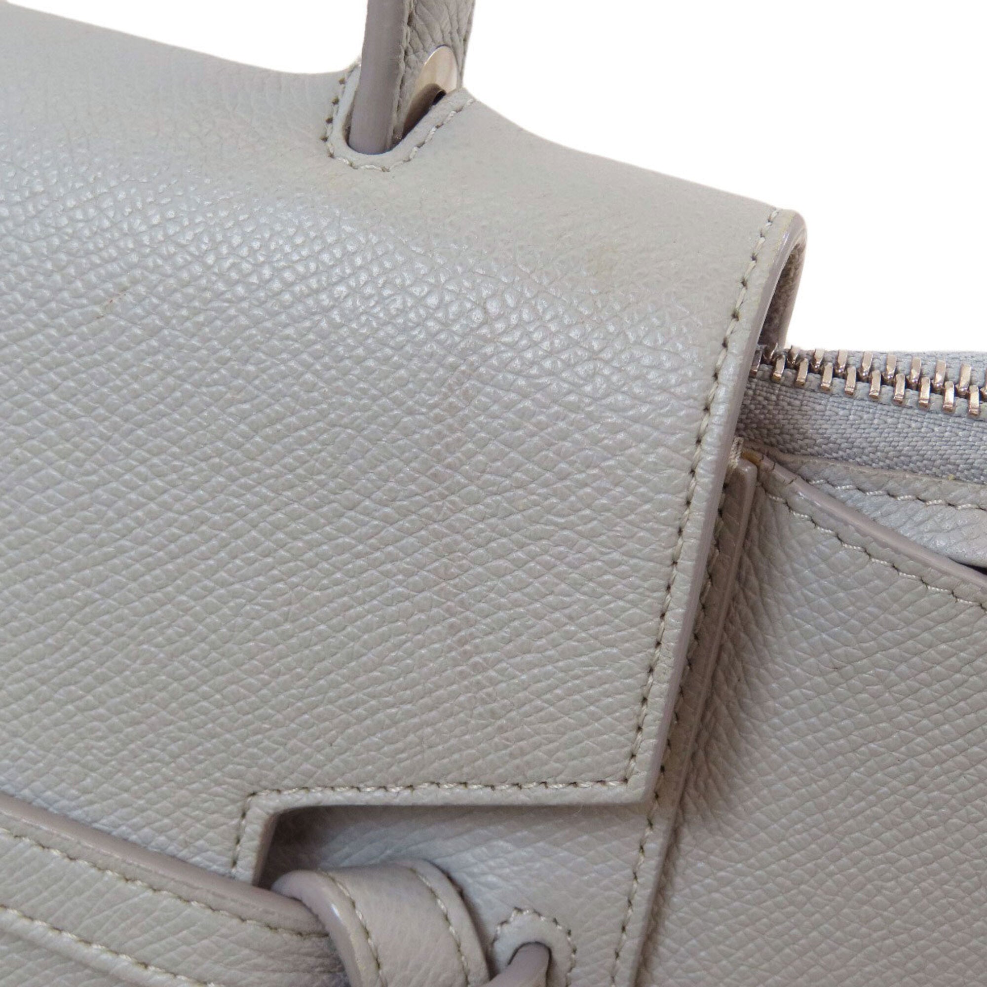 Celine Blue Gray Leather Handbag (Pre-Owned)