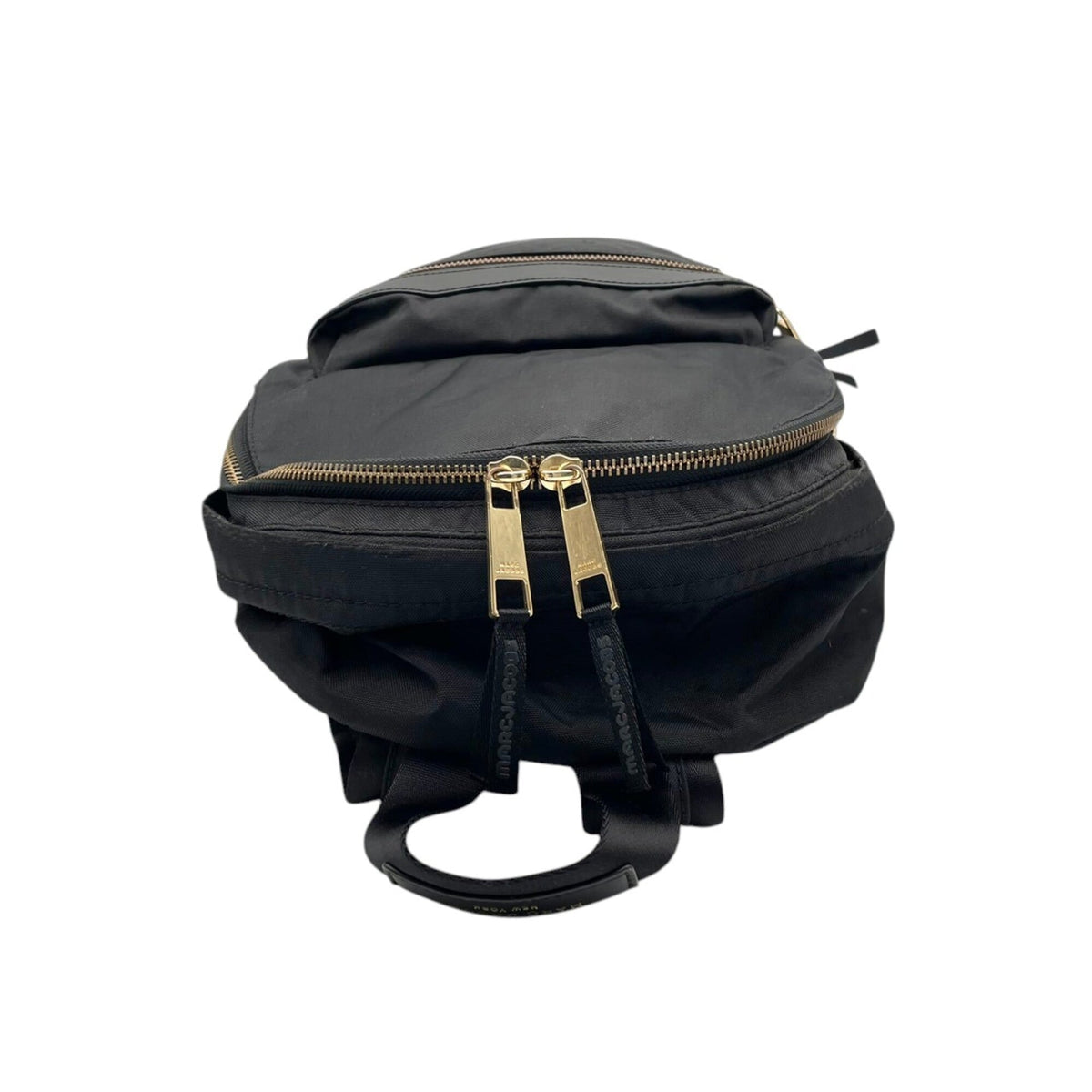 Marc Jacobs Black Polyester Leather Backpack (Pre-Owned)