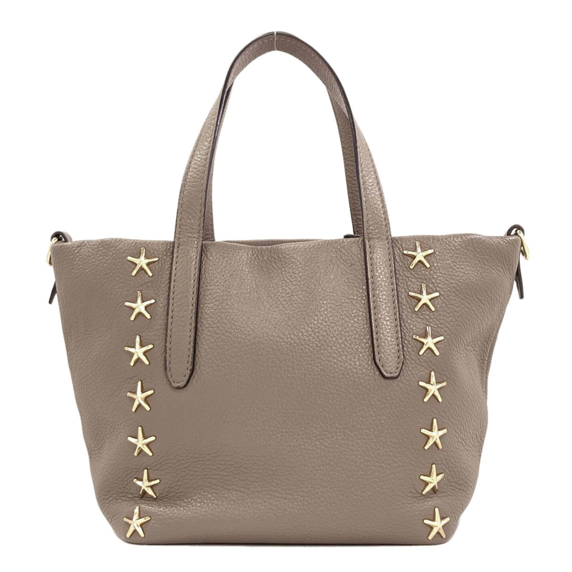 Jimmy Choo Grayish Leather Handbag (Pre-Owned)